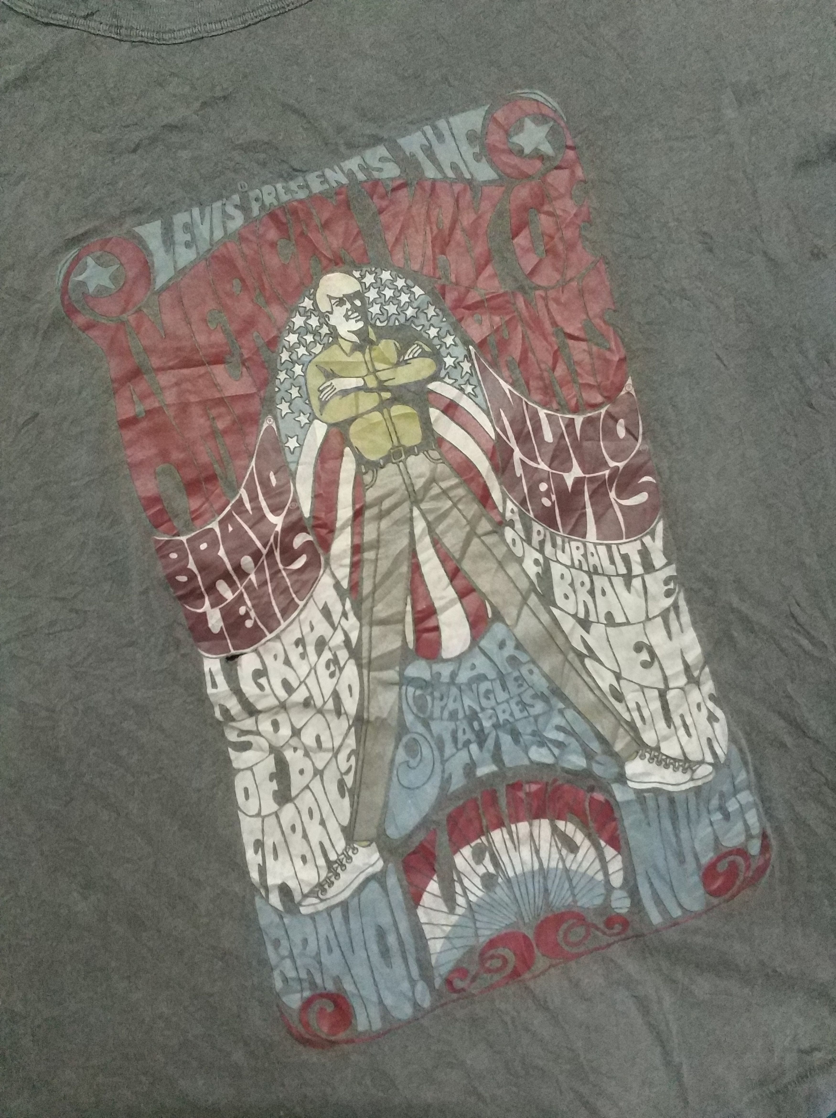 Levi's 🔥Distressed Levi's Rare Printed Tees Size US M / EU 48-50 / 2 - 6 Thumbnail
