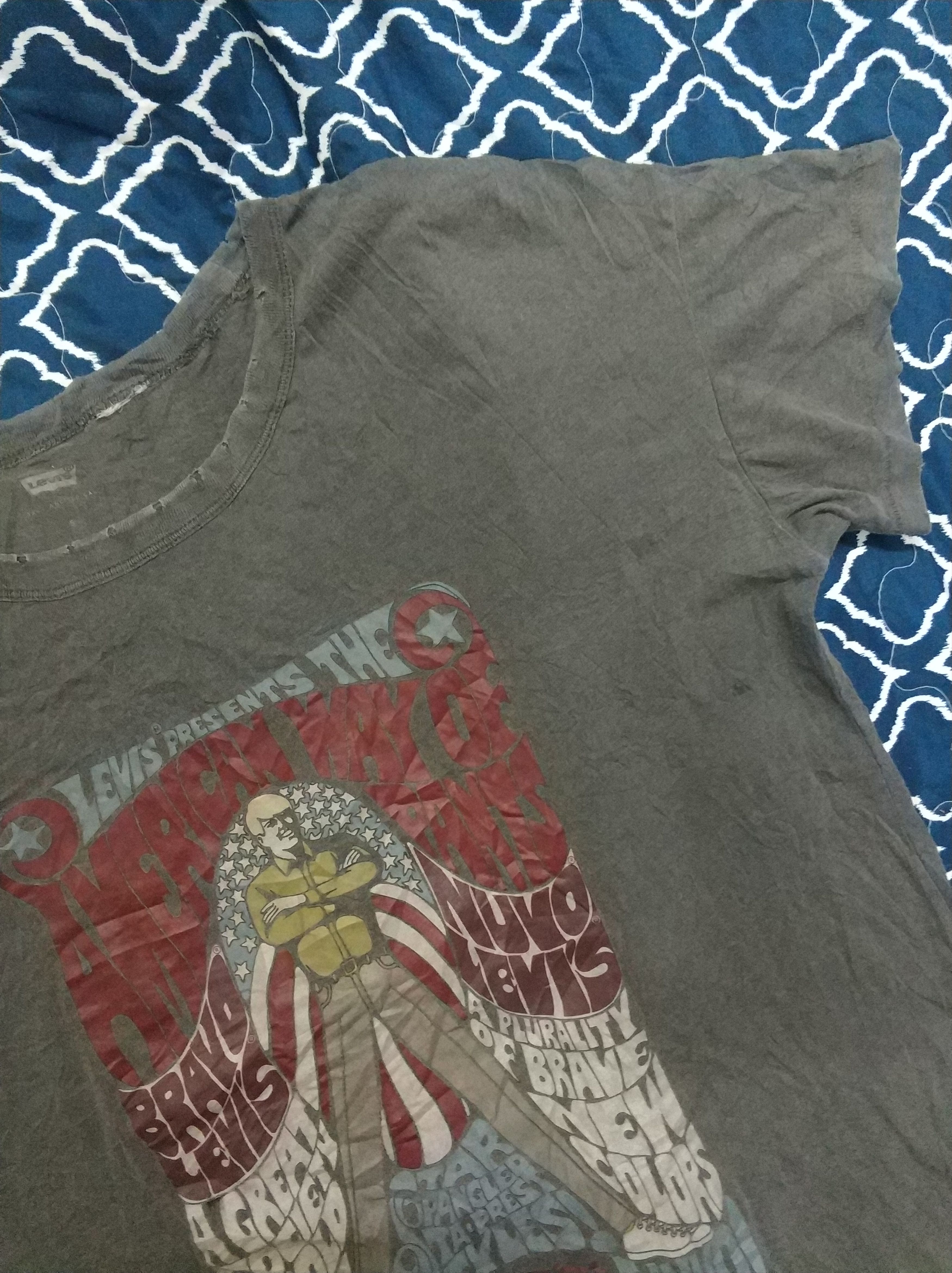 Levi's 🔥Distressed Levi's Rare Printed Tees Size US M / EU 48-50 / 2 - 3 Thumbnail