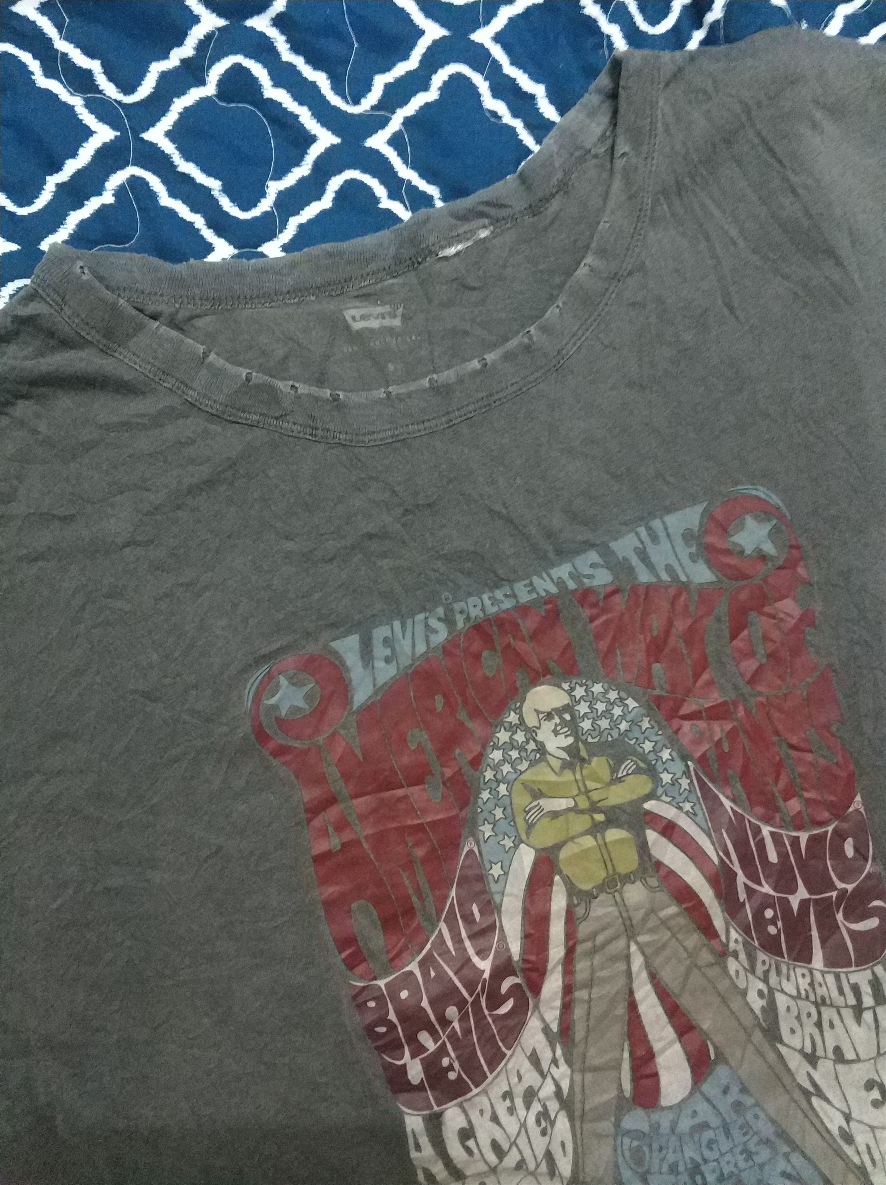 Levi's 🔥Distressed Levi's Rare Printed Tees Size US M / EU 48-50 / 2 - 7 Thumbnail