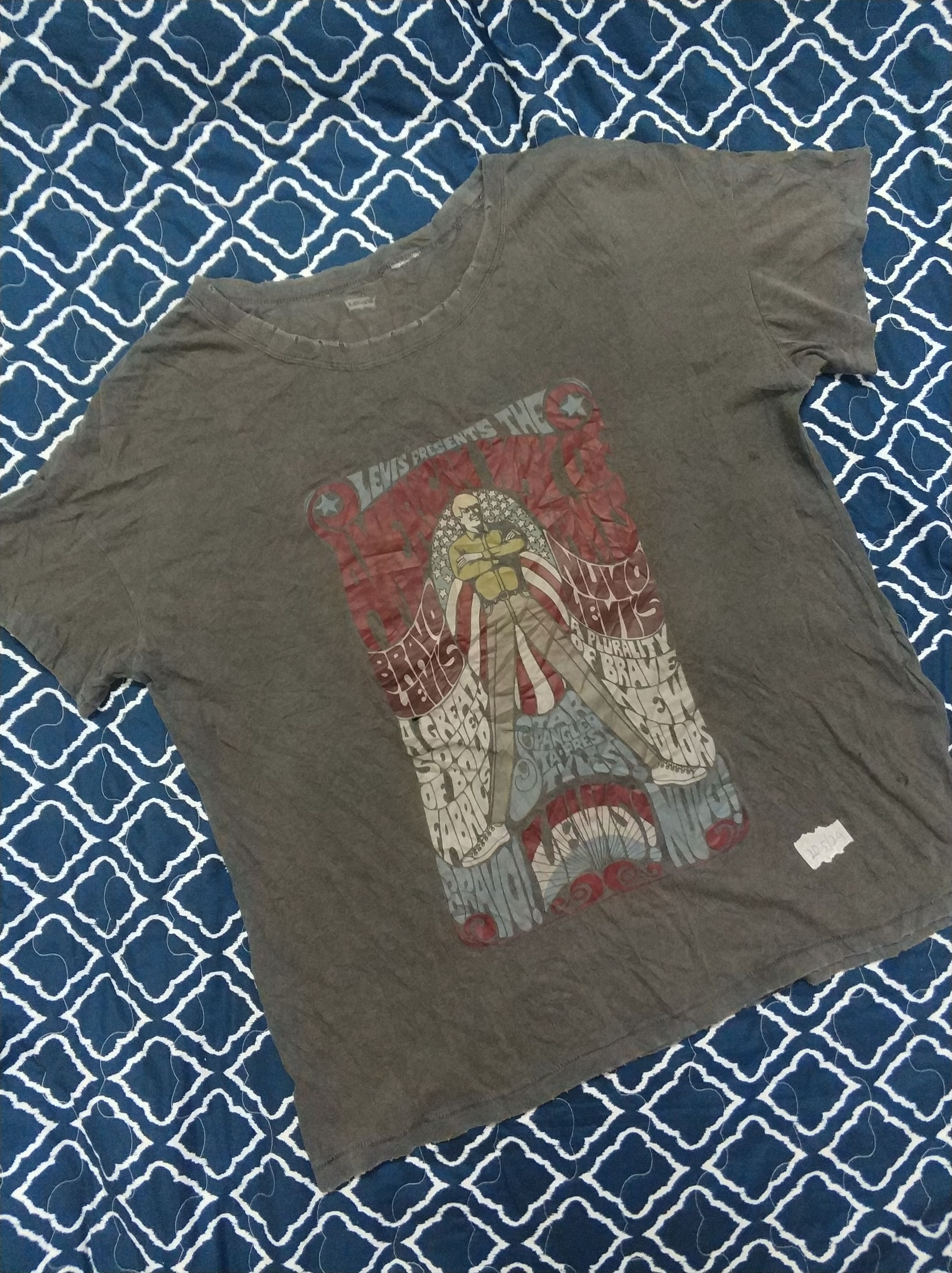 Levi's 🔥Distressed Levi's Rare Printed Tees Size US M / EU 48-50 / 2 - 1 Thumbnail
