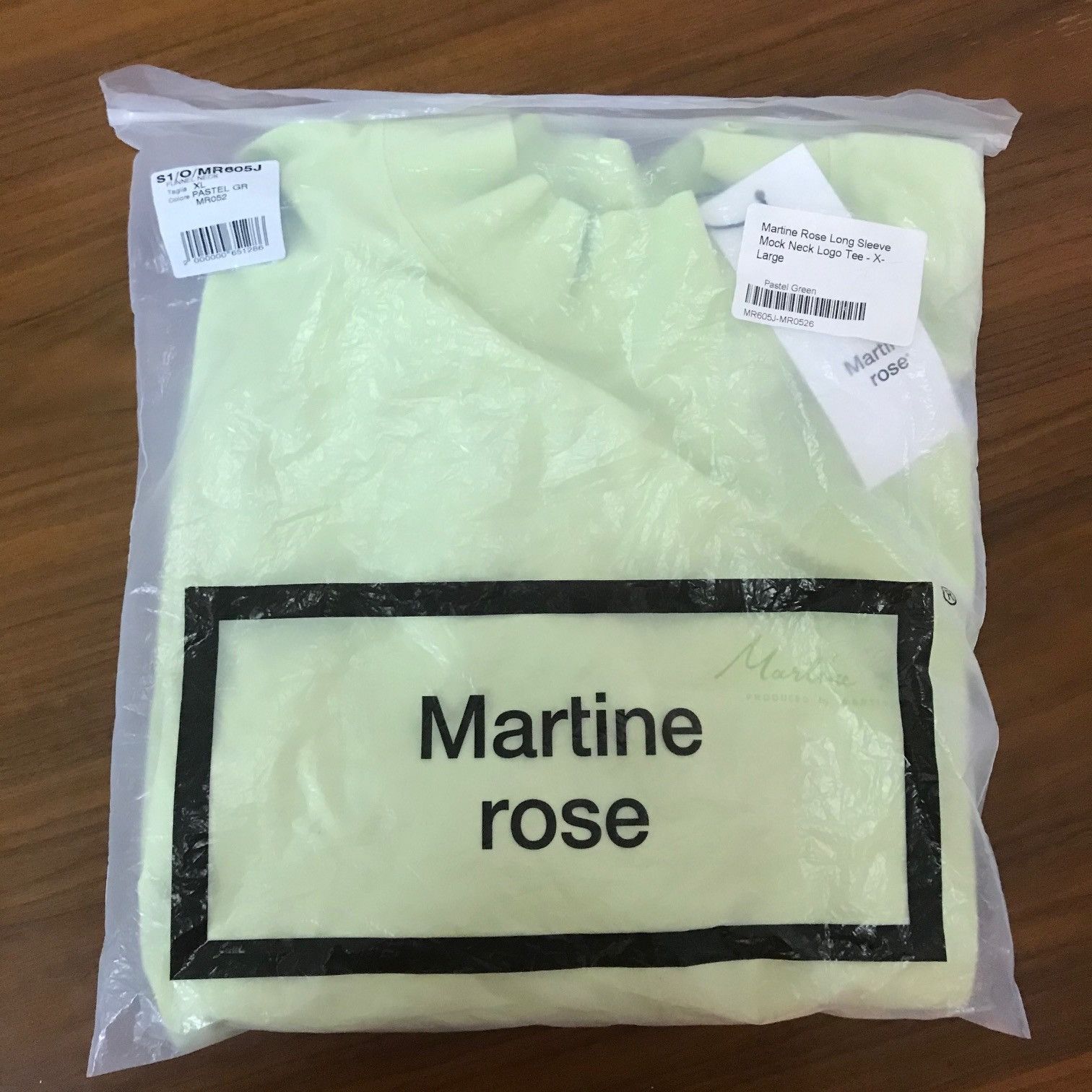 Martine Rose MARTINE ROSE Logo Mock Neck Long Sleeve Shirt Size US XL / EU 56 / 4 - 4 Thumbnail