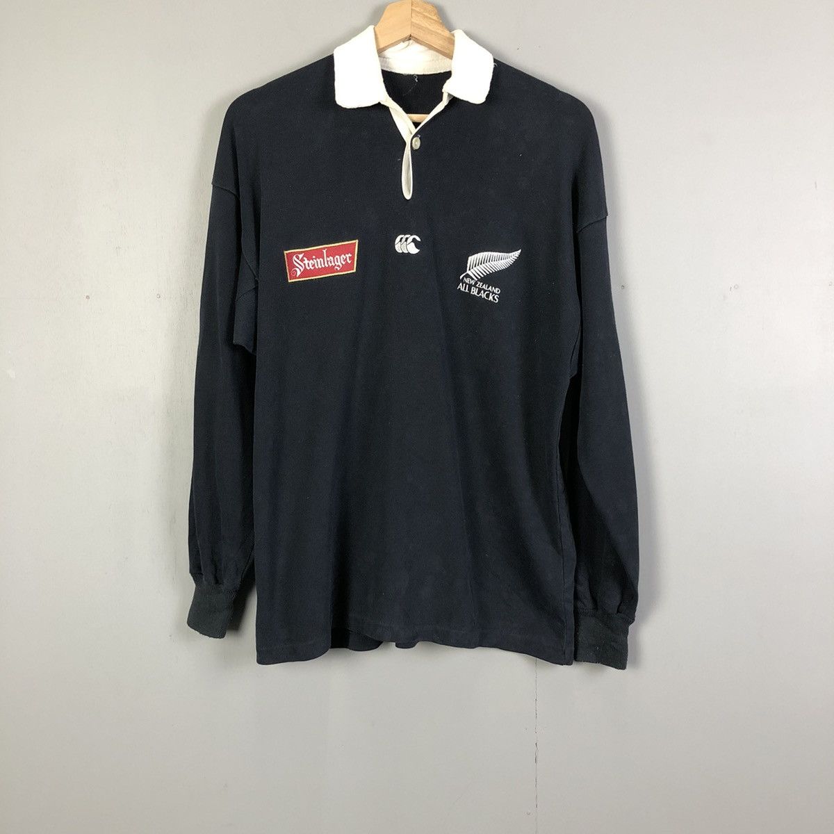 Maillot De Rugby Vintage Nouvelle-Zélande Canterbury 1994/1996 - Taille L, Domicile, Style 90s Lomu