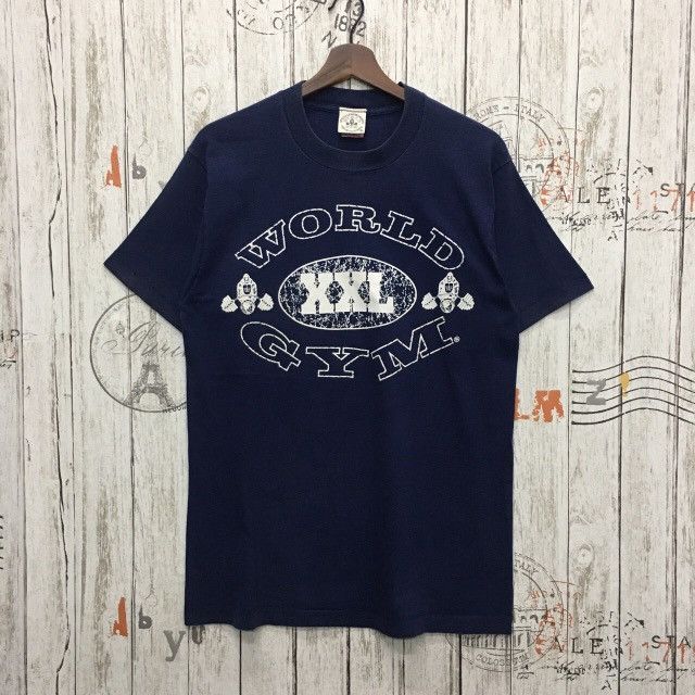 ‼️vintage WORLD GYM mens tshirt