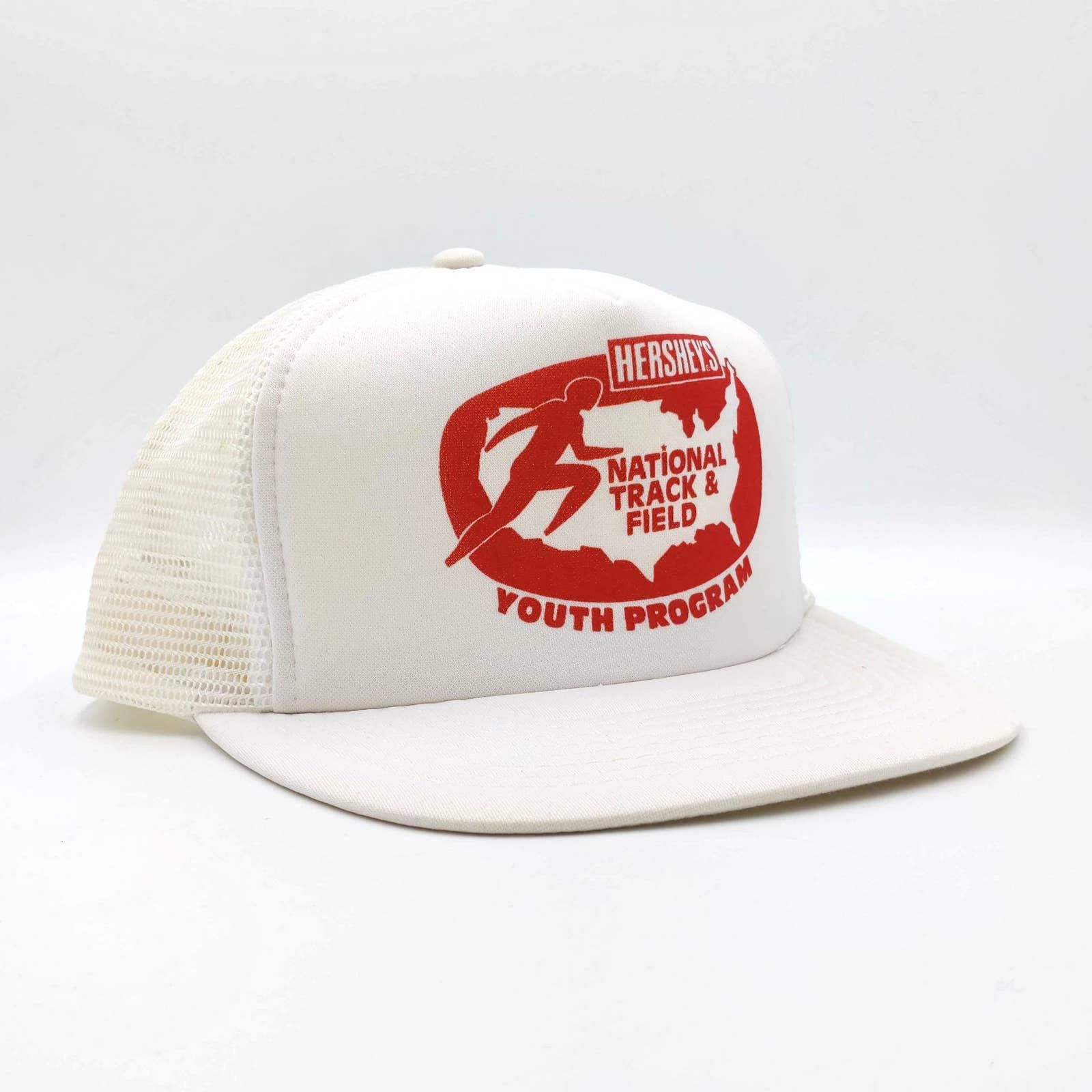Vintage Vintage Hersheys National Track & Field Snapback Trucker Hat Size ONE SIZE - 1 Thumbnail
