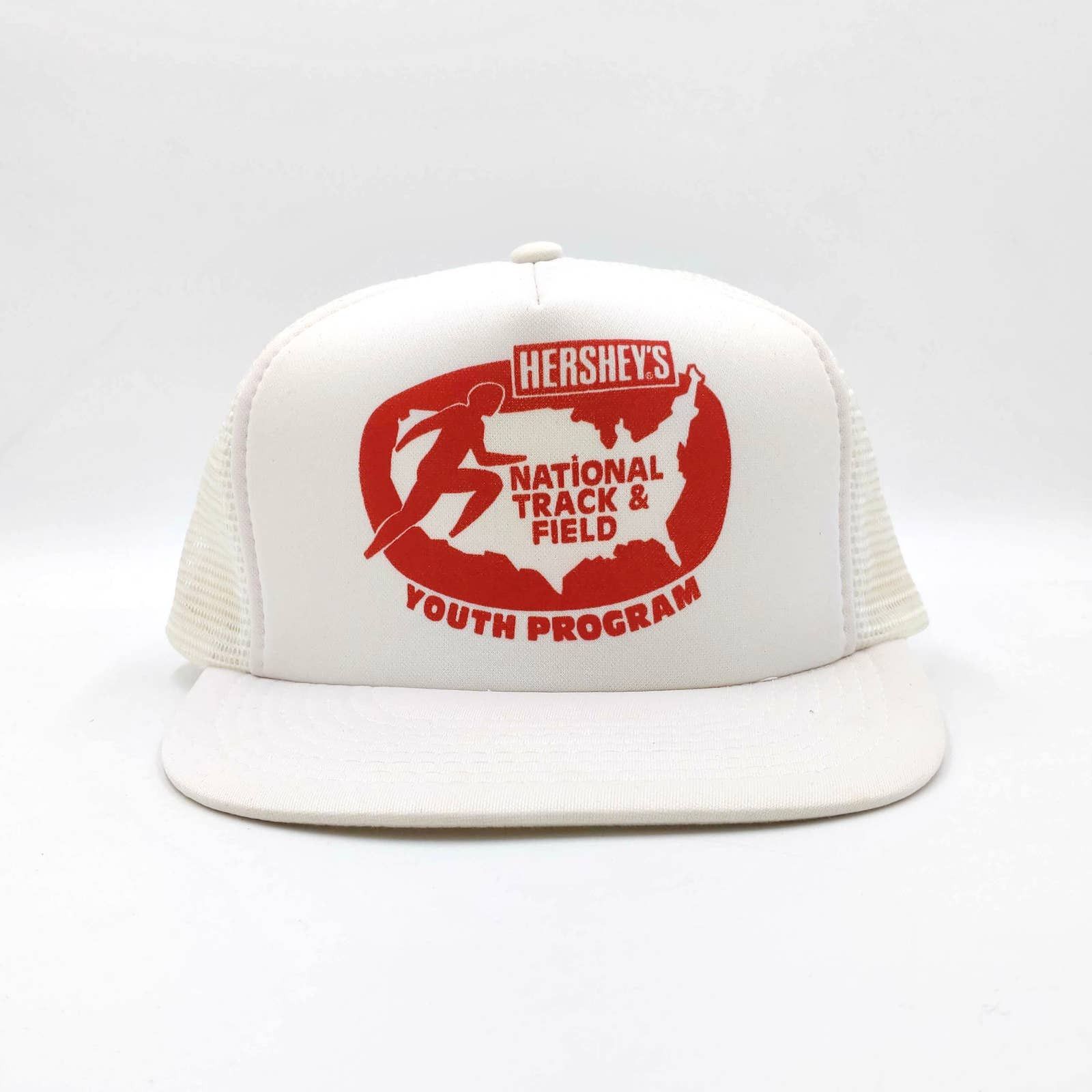 Vintage Vintage Hersheys National Track & Field Snapback Trucker Hat Size ONE SIZE - 2 Thumbnail