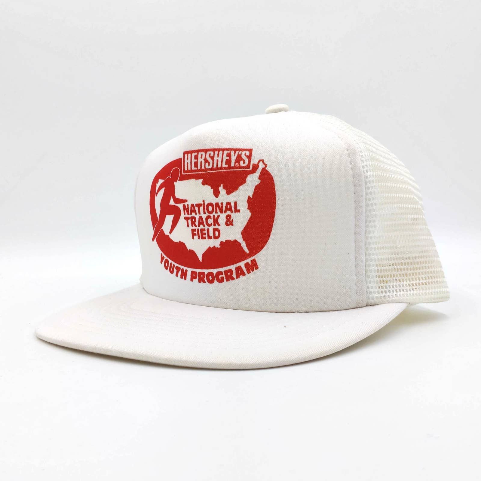 Vintage Vintage Hersheys National Track & Field Snapback Trucker Hat Size ONE SIZE - 3 Thumbnail