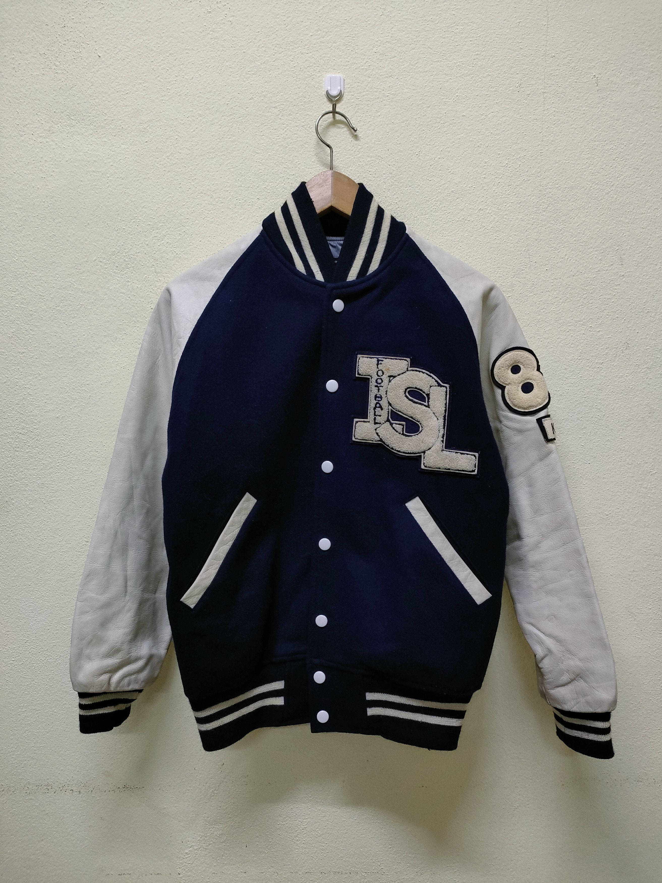 Vintage Vintage Distressed Varsity Jacket Size US S / EU 44-46 / 1 - 1 Thumbnail