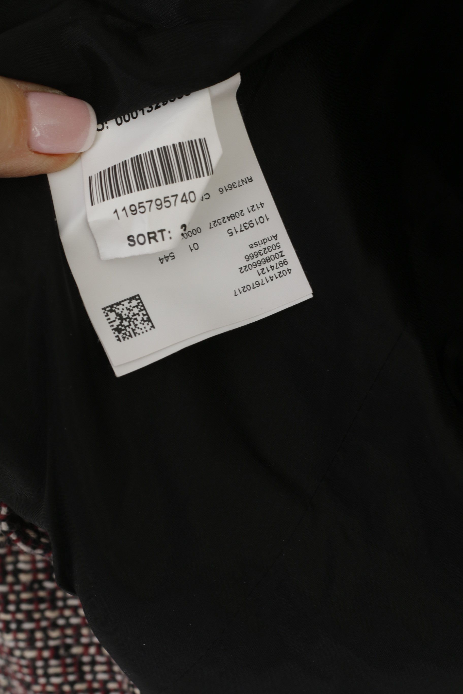 Hugo Boss Hugo Boss Women 8 12 S Jacket Maroon Black Tweed 1418 Size M / US 6-8 / IT 42-44 - 6 Thumbnail