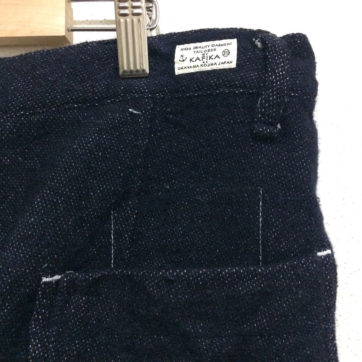 Japanese Brand Vintage Kafika Okayama Kojima Japan Pants Wool Size US 35 - 6 Thumbnail