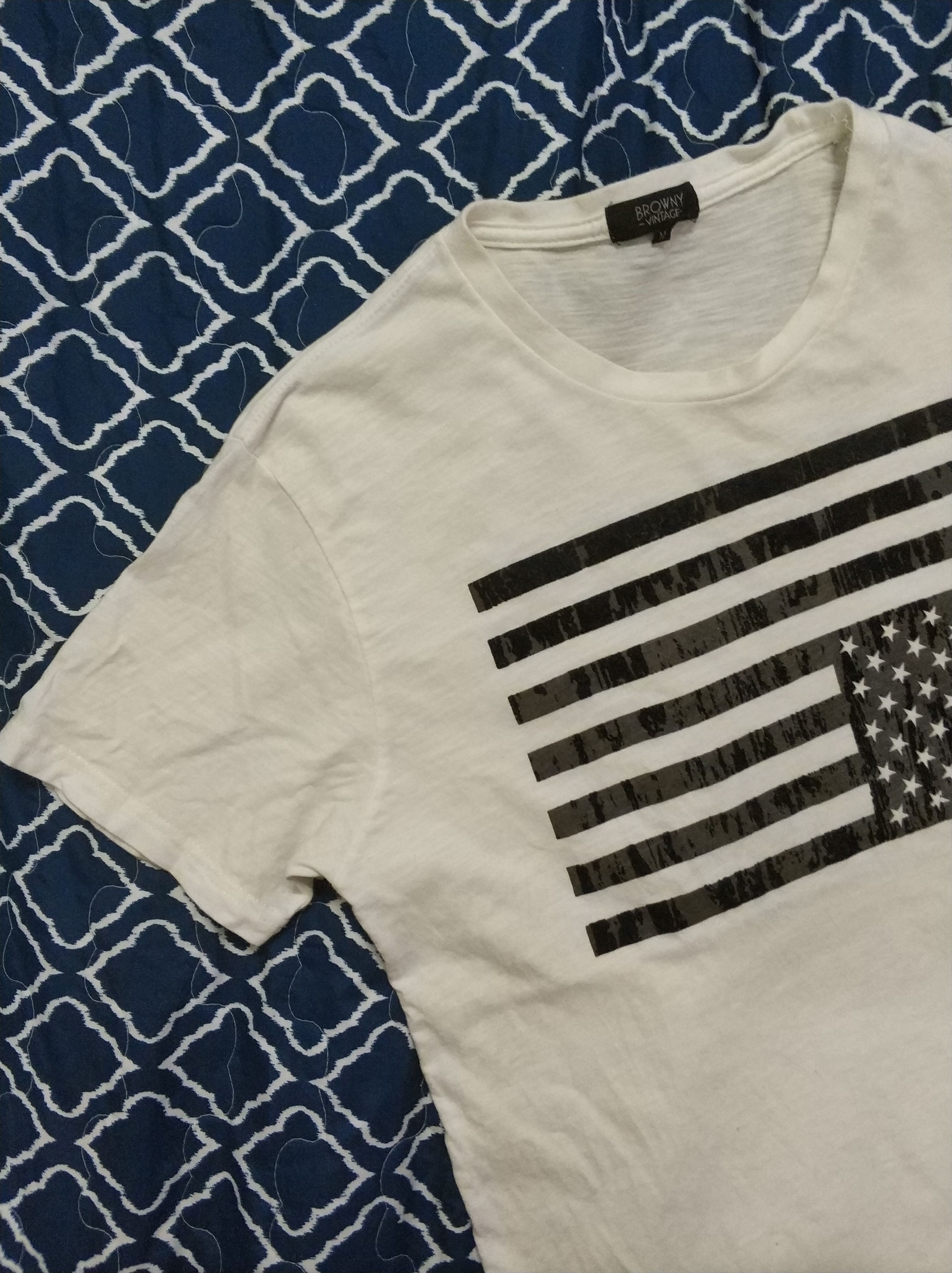 Beauty Beast 🔥Browny Vintage American Flag Tees Size US M / EU 48-50 / 2 - 2 Thumbnail