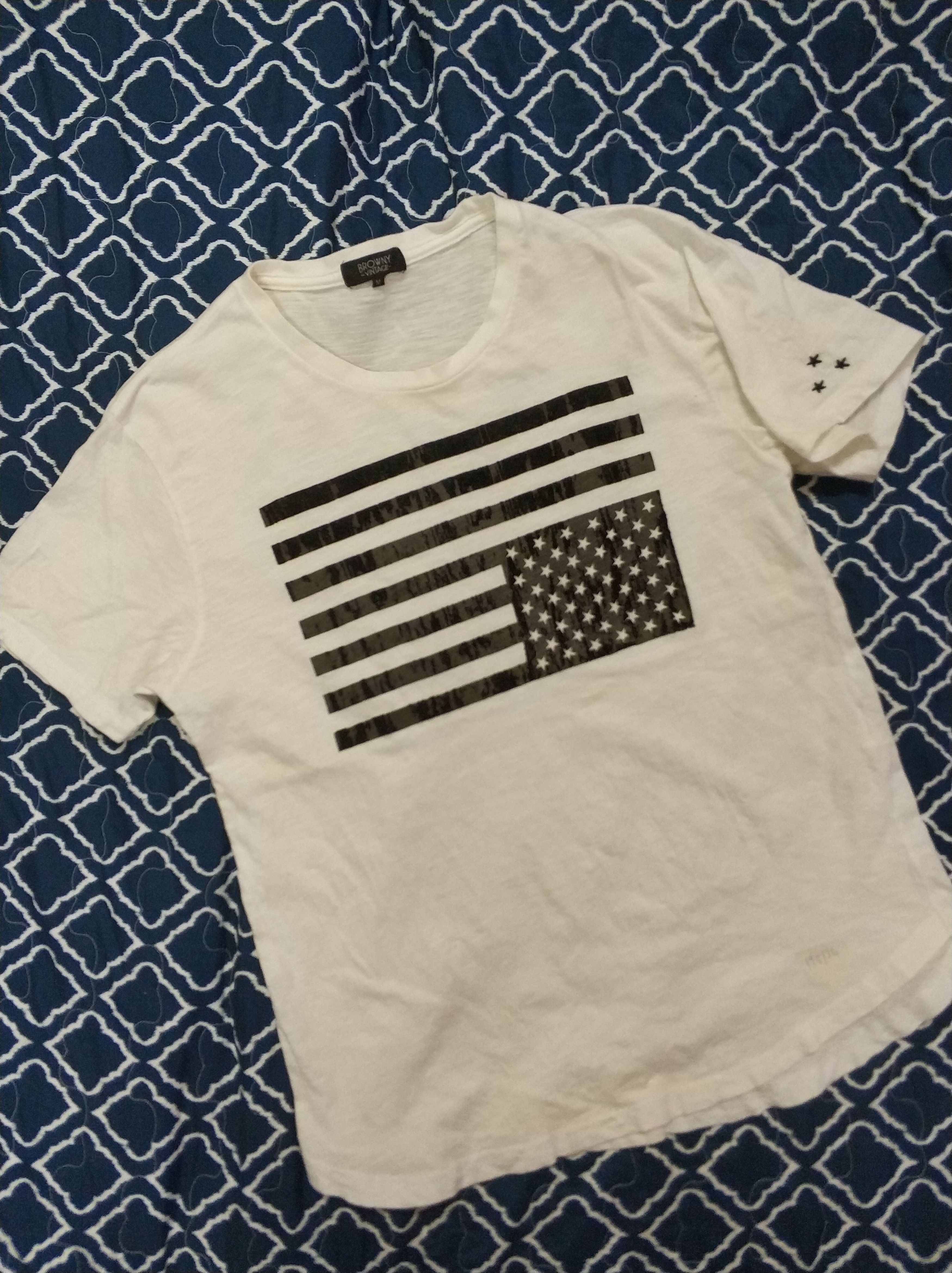 Beauty Beast 🔥Browny Vintage American Flag Tees Size US M / EU 48-50 / 2 - 1 Thumbnail