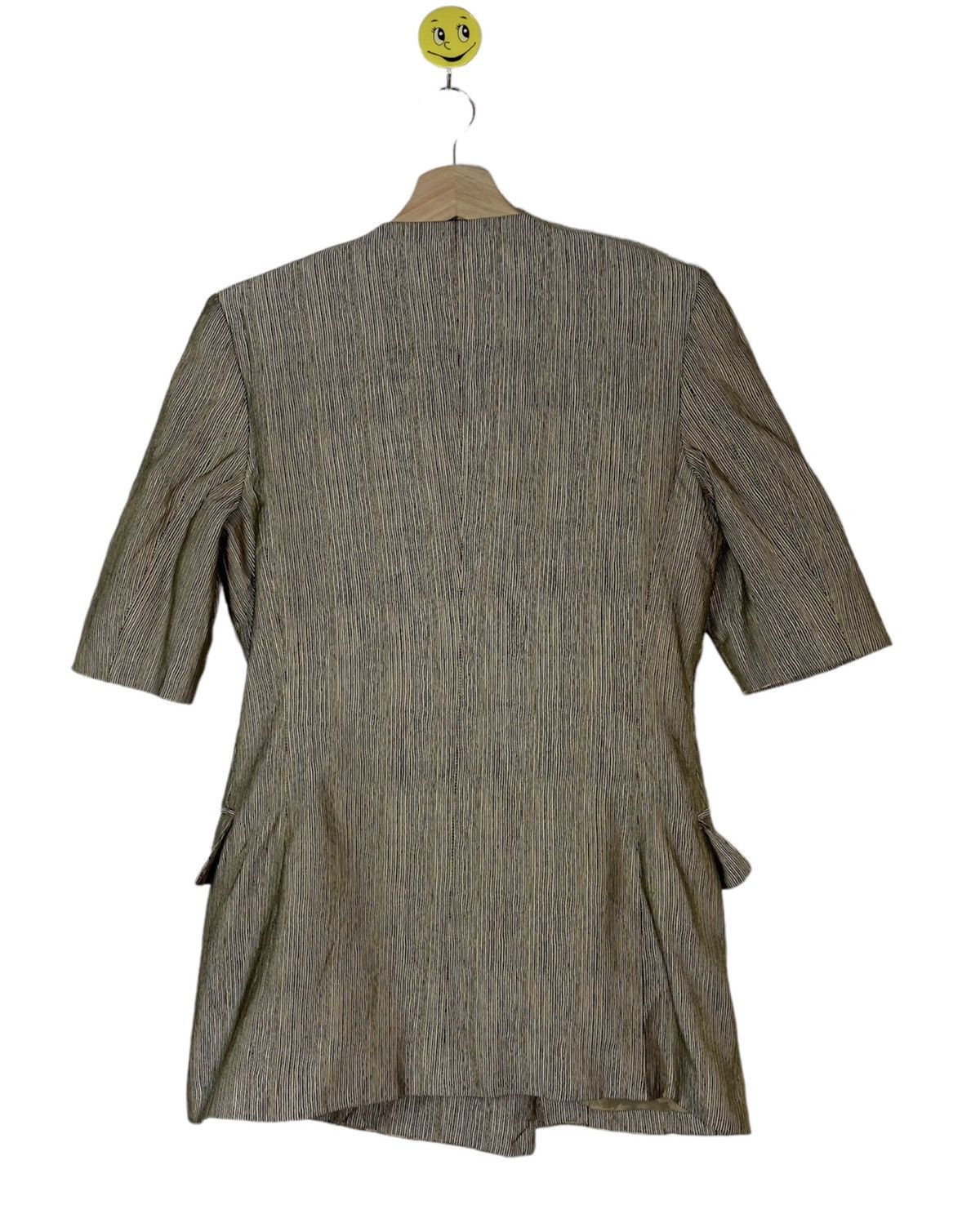 Gianfranco Ferre Vintage GIANFRANCO FERRE made in ITALY Striped Coat Size S / US 4 / IT 40 - 4 Thumbnail