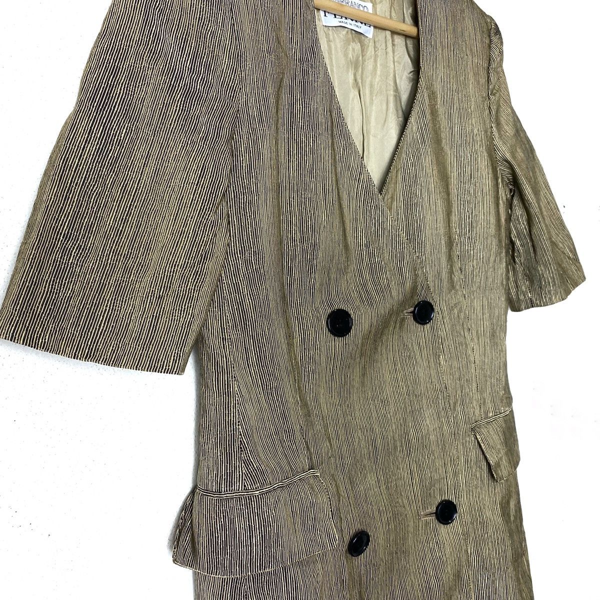 Gianfranco Ferre Vintage GIANFRANCO FERRE made in ITALY Striped Coat Size S / US 4 / IT 40 - 2 Thumbnail
