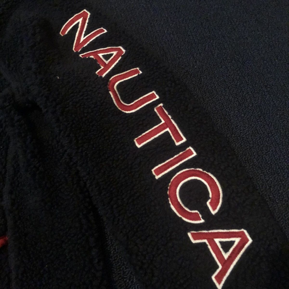 Nautica Vintage Nautica Fleece Sleeve Logo Zip Up Winter Pill Jacket Size US M / EU 48-50 / 2 - 6 Thumbnail