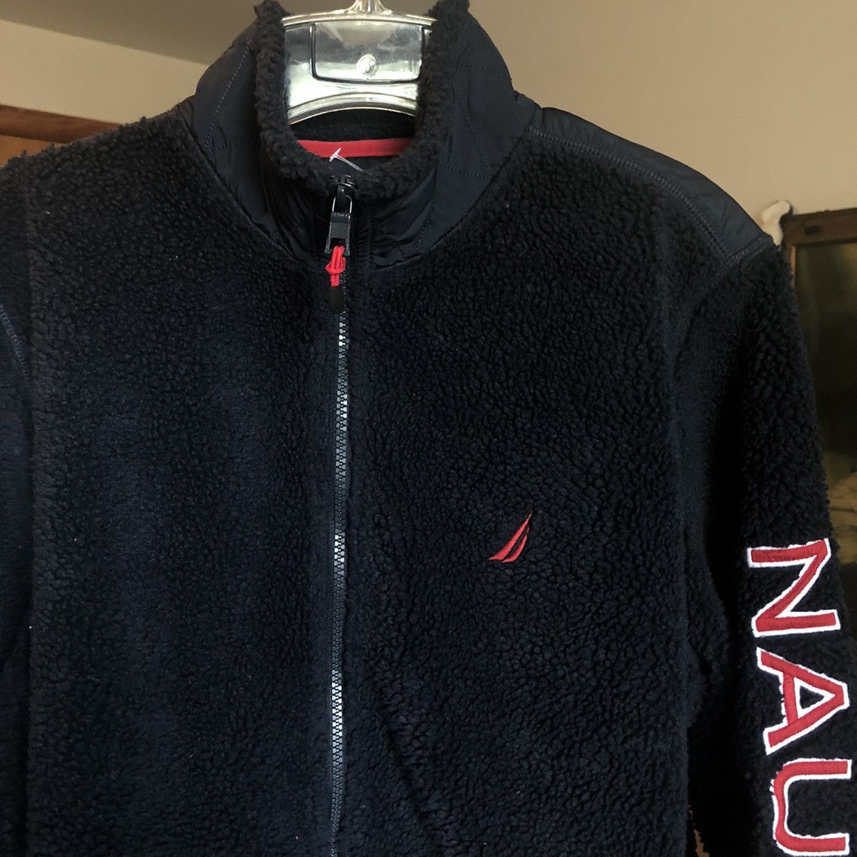 Nautica Vintage Nautica Fleece Sleeve Logo Zip Up Winter Pill Jacket Size US M / EU 48-50 / 2 - 3 Thumbnail