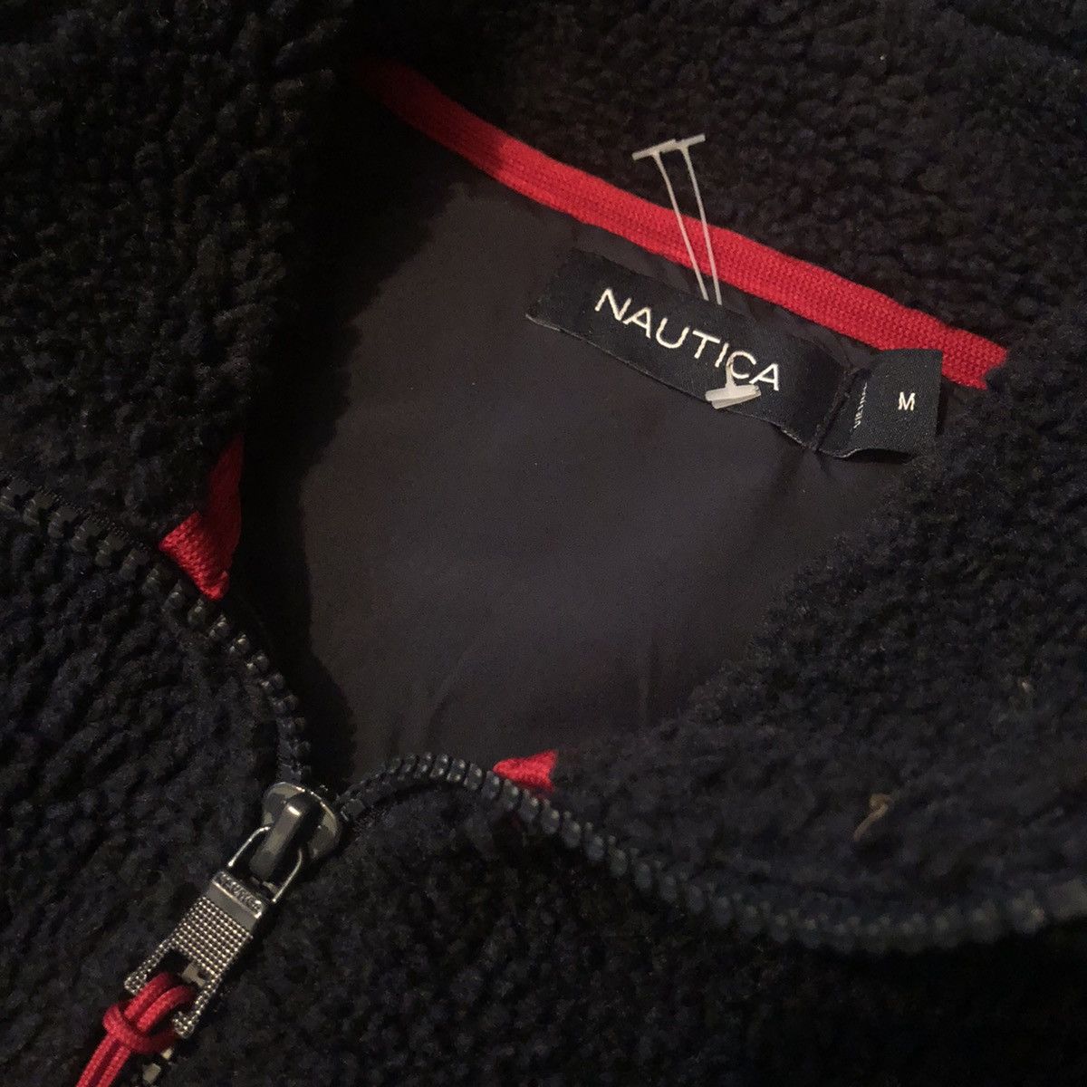 Nautica Vintage Nautica Fleece Sleeve Logo Zip Up Winter Pill Jacket Size US M / EU 48-50 / 2 - 9 Thumbnail