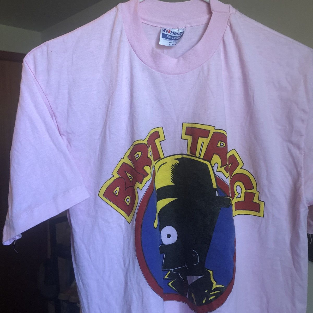 The Simpsons Vintage 90s Bart Simpson Dick Black Bart Tracy Logo Tee Size US L / EU 52-54 / 3 - 2 Thumbnail