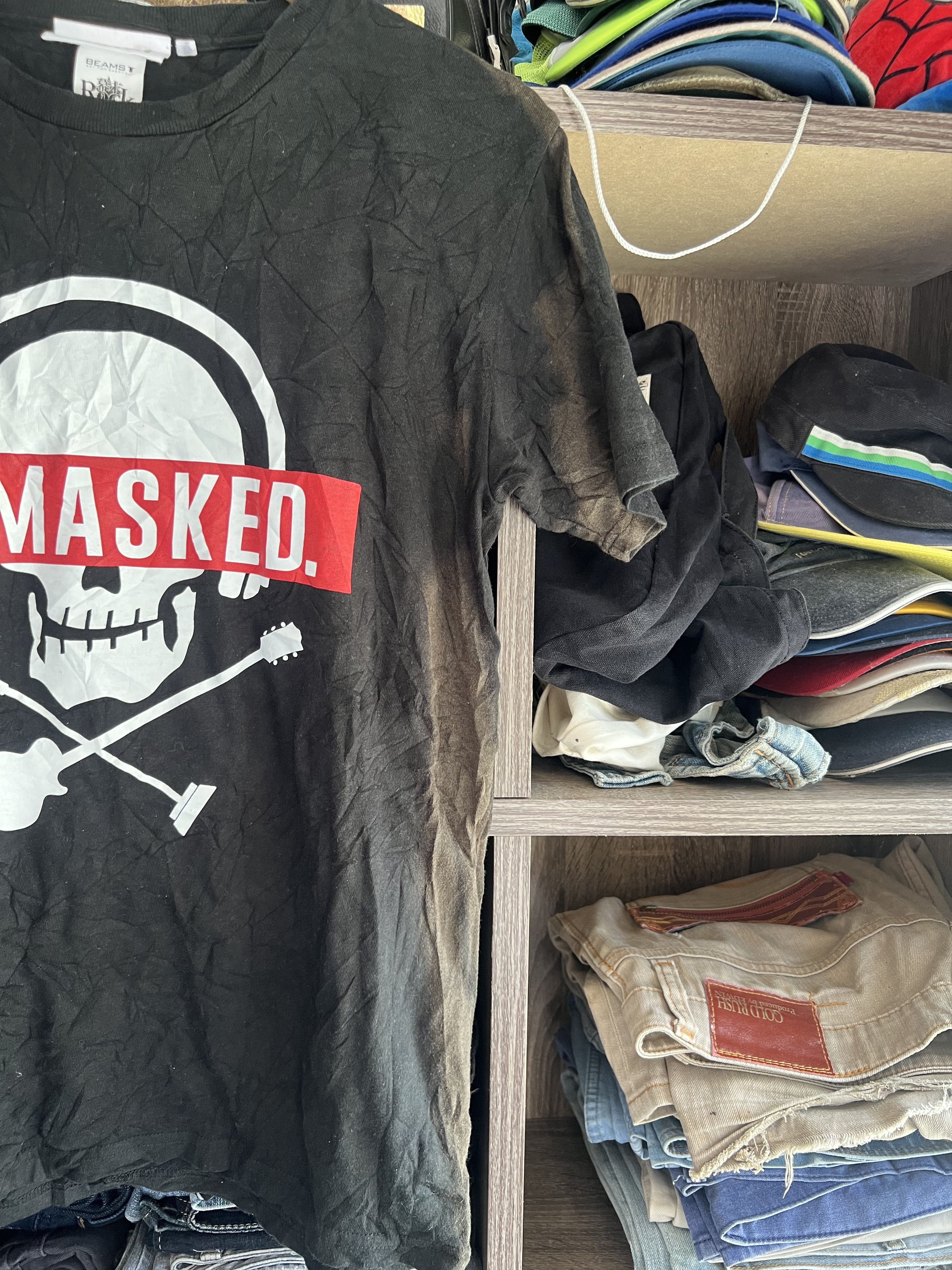 Beams Plus 🔥Rare Sun Faded Beams Unmasked Tees Size US M / EU 48-50 / 2 - 3 Thumbnail