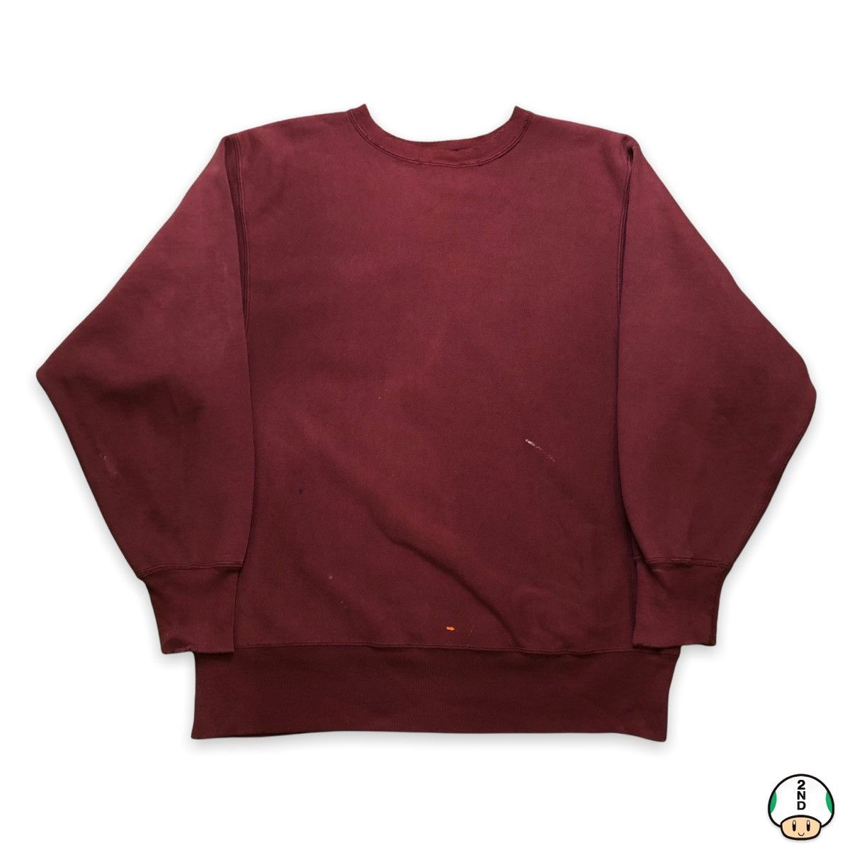 Champion Vintage 90s Champion Sweatshirt Reverse Weave Faded Distress Size US L / EU 52-54 / 3 - 1 Thumbnail