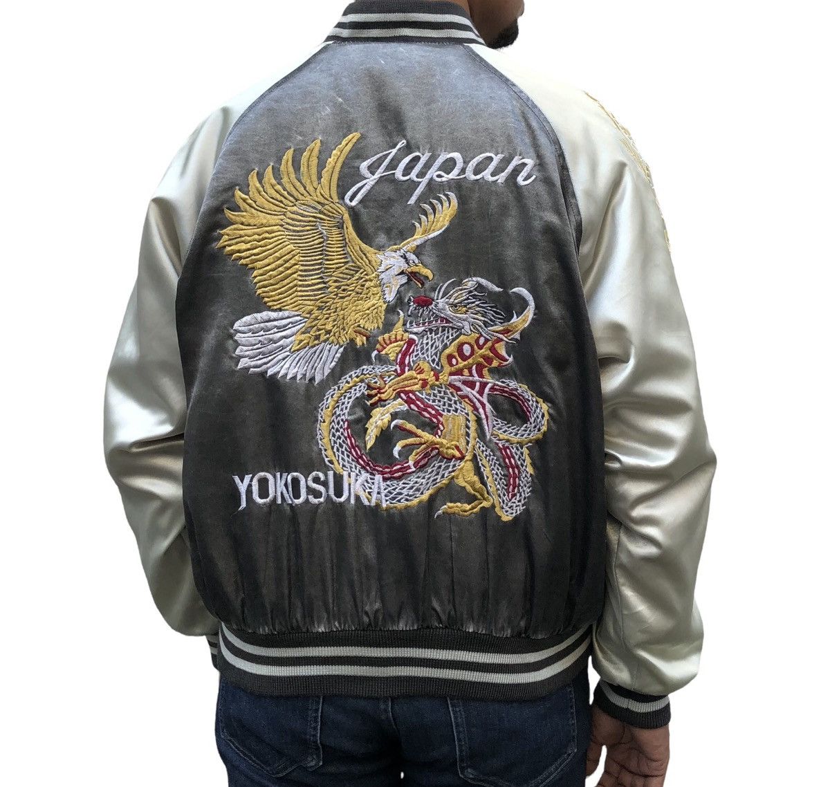 Vintage Japanese Brand Yokosuka Embroidery Souvenirs Sukajan Jacket Size US M / EU 48-50 / 2 - 2 Thumbnail