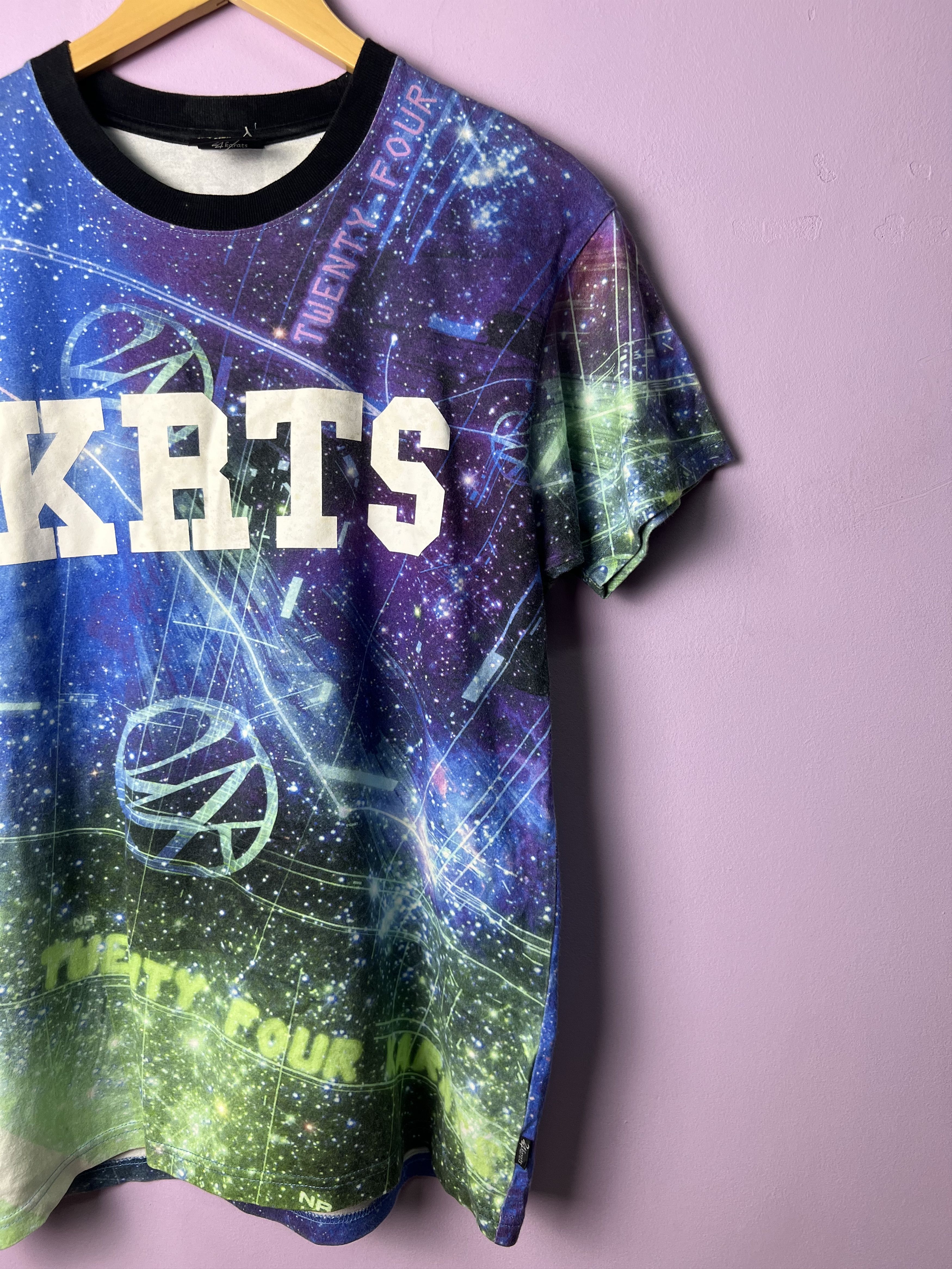 Japanese Brand 🔥Rare Allover Printed 24 Karats Space Tees Size US S / EU 44-46 / 1 - 5 Thumbnail