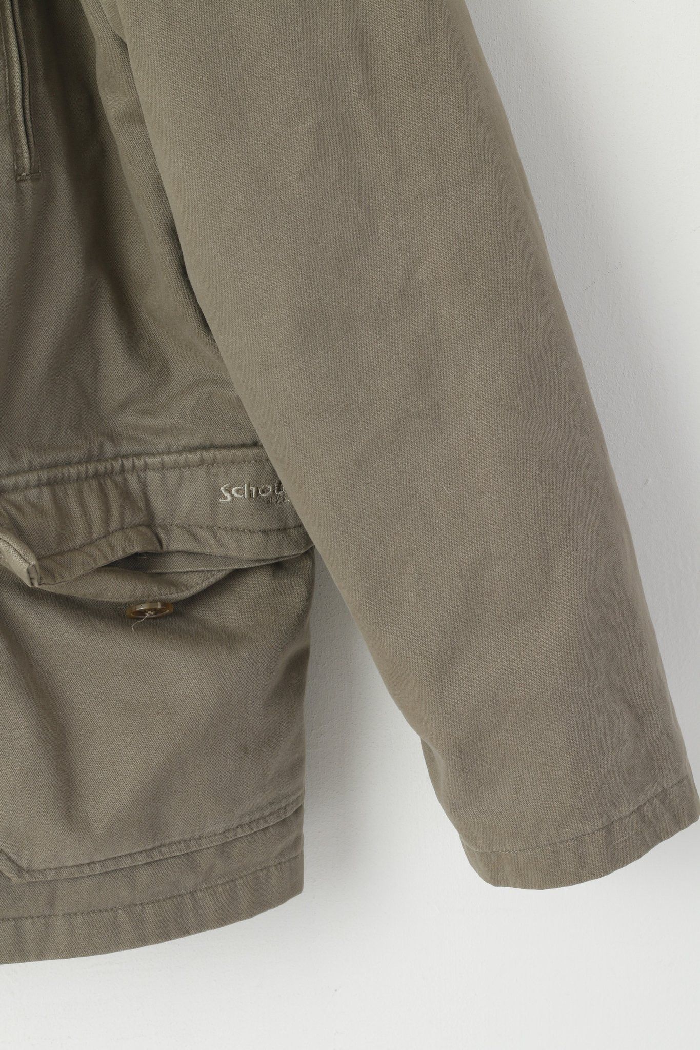 Schott Schott NYC Men XL Jacket Khaki Cotton Military Gear 3909 Size US XL / EU 56 / 4 - 4 Thumbnail