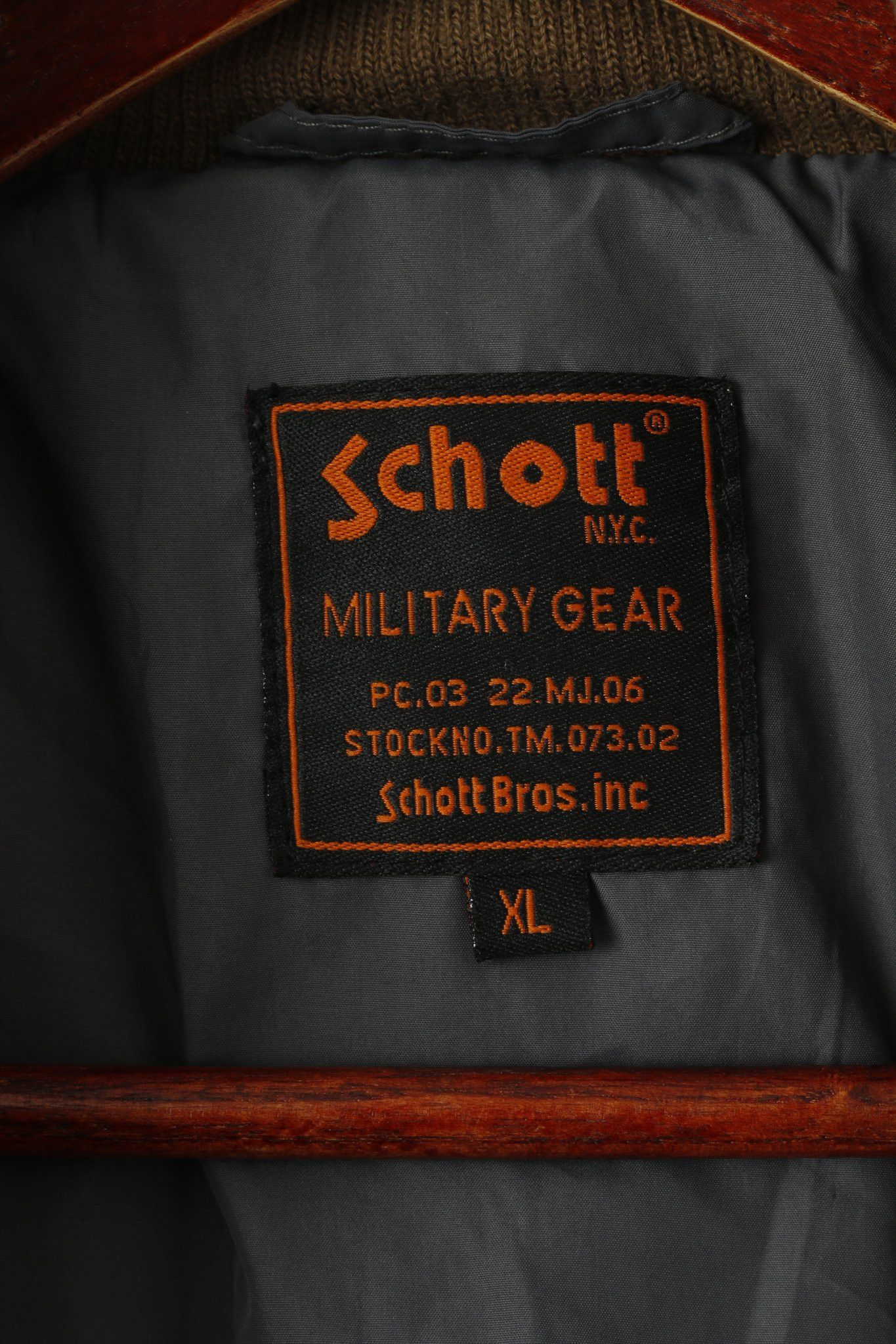 Schott Schott NYC Men XL Jacket Khaki Cotton Military Gear 3909 Size US XL / EU 56 / 4 - 6 Thumbnail