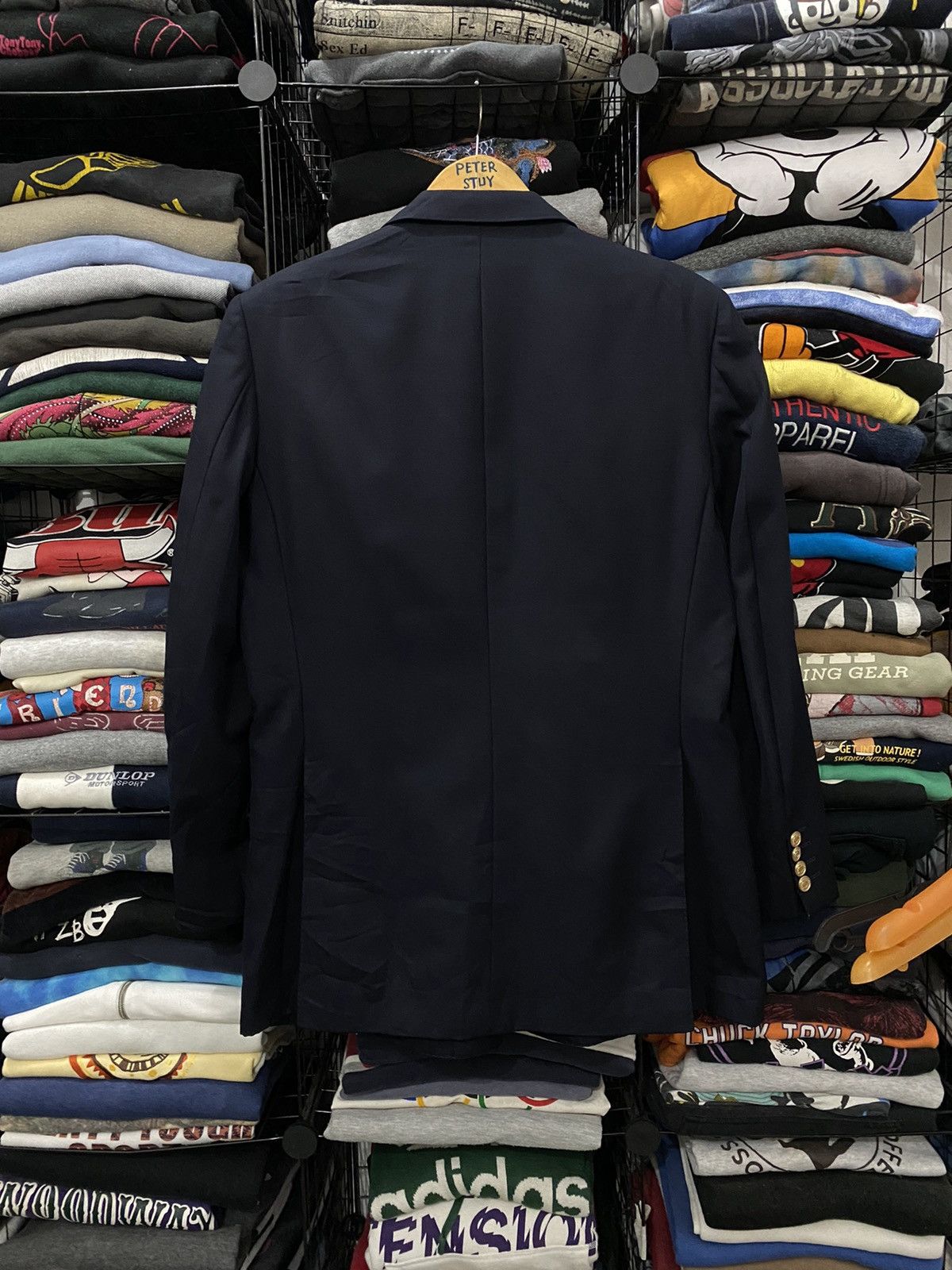 Burberry Vintage Burberry Gold Button Blazer Size US L / EU 52-54 / 3 - 5 Thumbnail