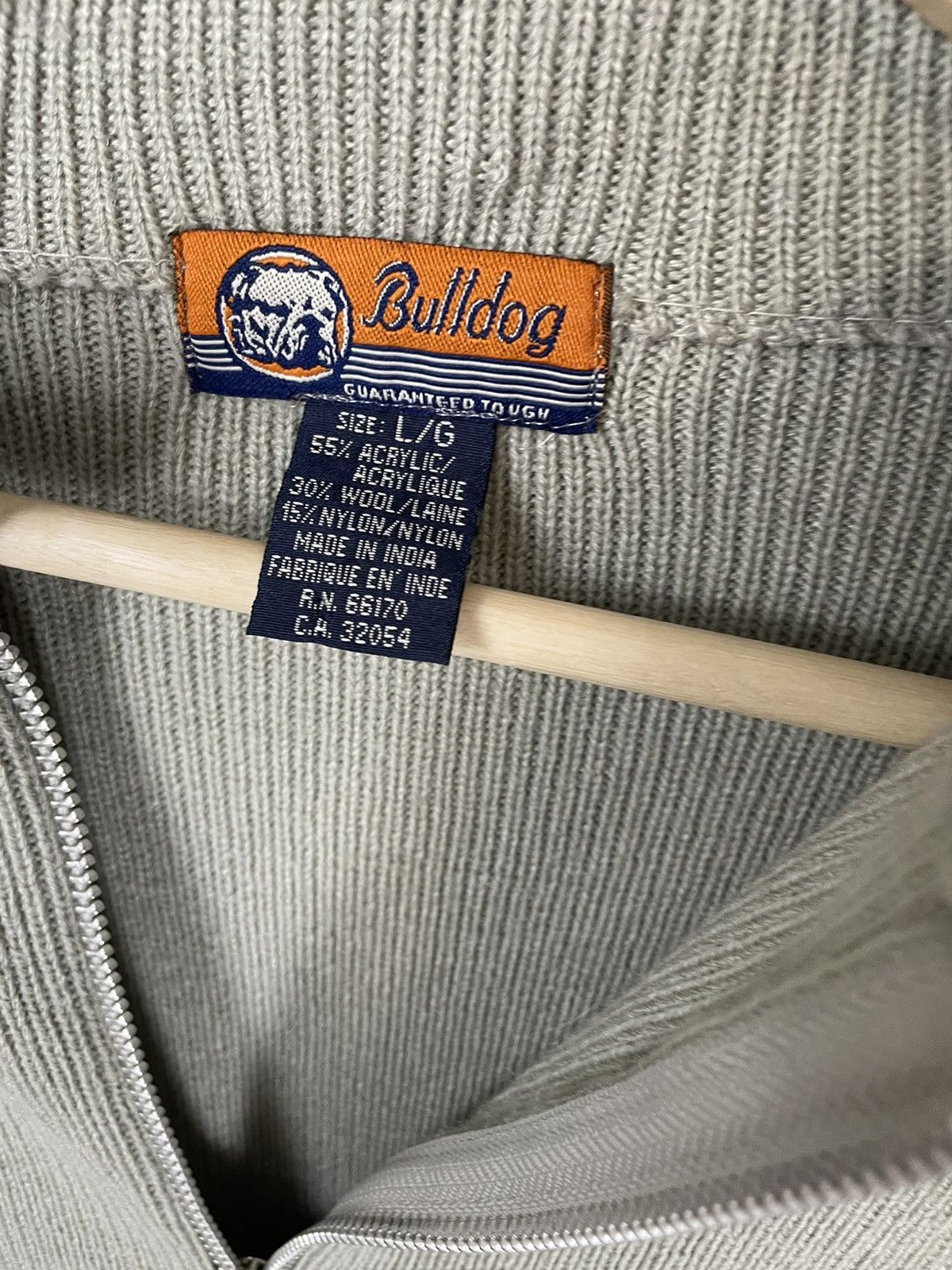 Vintage Vintage Orange Dice Line Zip Knit Sweater Size US S / EU 44-46 / 1 - 1 Thumbnail