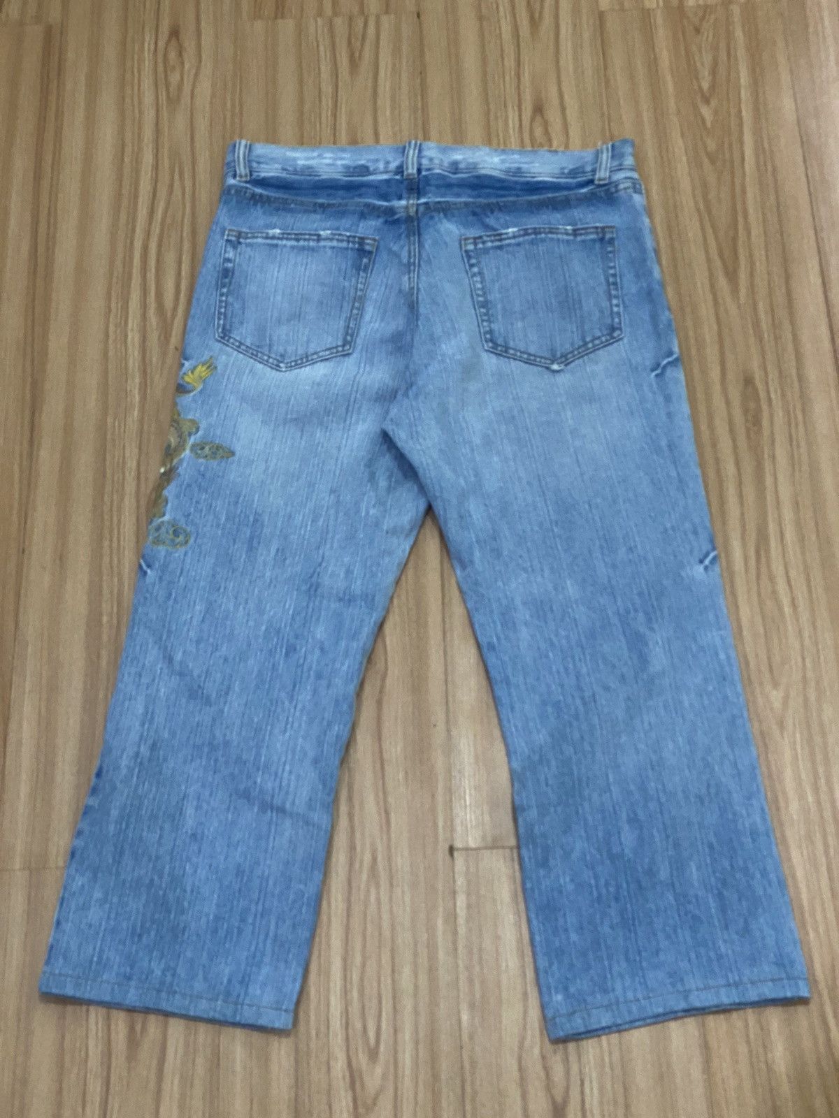 Denime × Japanese Brand GK84 Embroided Dragon Distress Denime Japanese Style Size US 34 / EU 50 - 14 Thumbnail