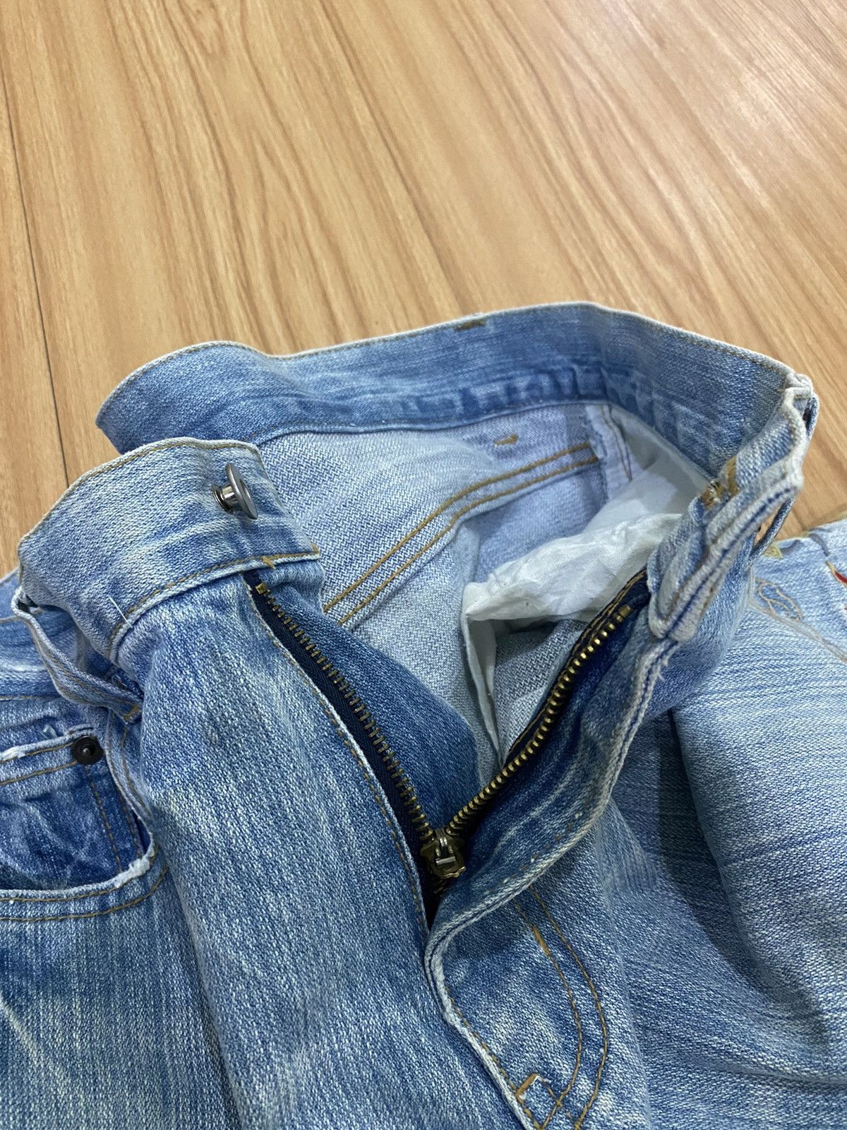 Denime × Japanese Brand GK84 Embroided Dragon Distress Denime Japanese Style Size US 34 / EU 50 - 20 Thumbnail
