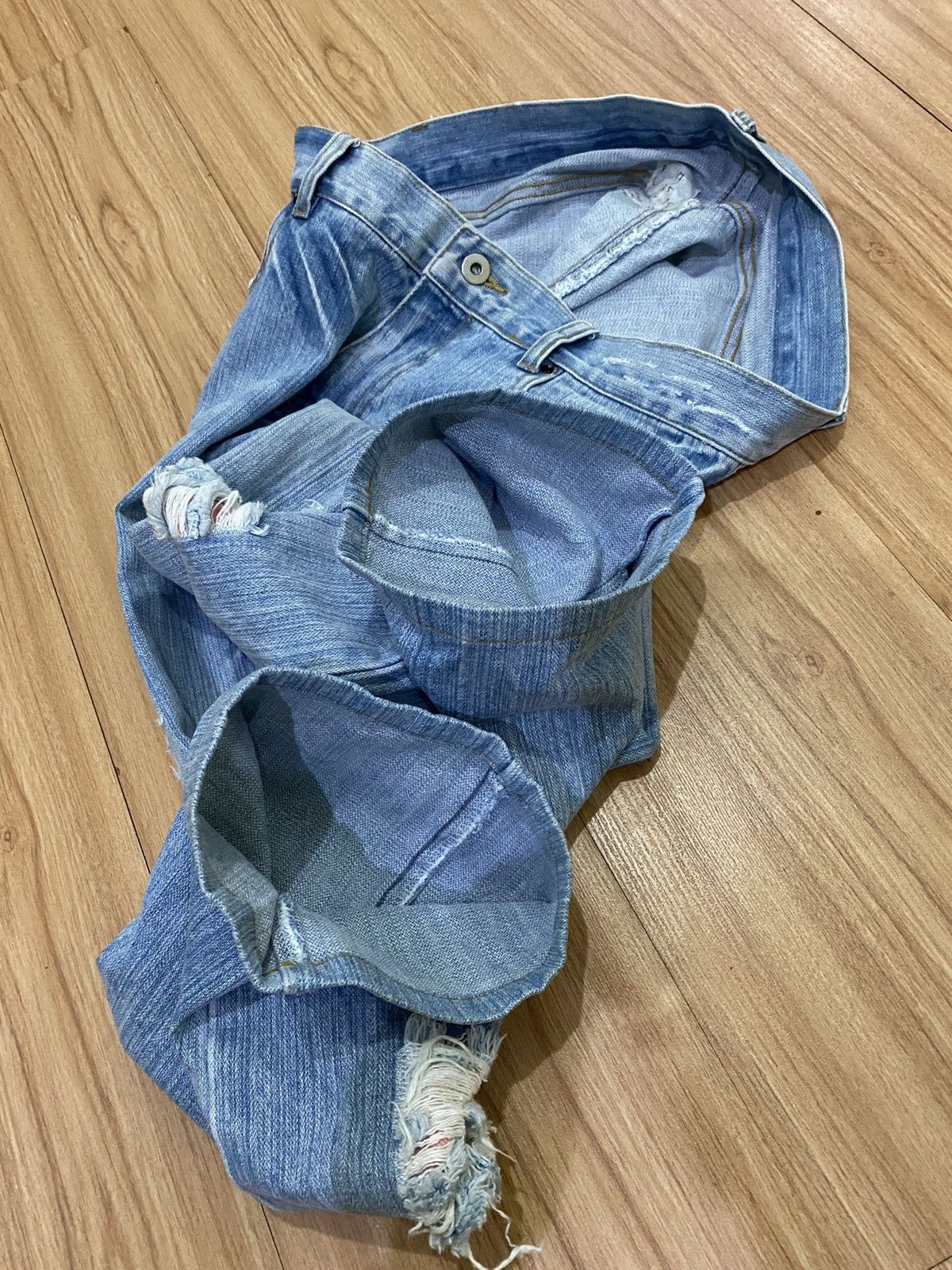 Denime × Japanese Brand GK84 Embroided Dragon Distress Denime Japanese Style Size US 34 / EU 50 - 18 Thumbnail