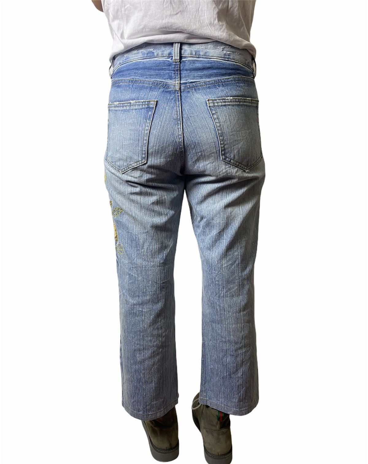 Denime × Japanese Brand GK84 Embroided Dragon Distress Denime Japanese Style Size US 34 / EU 50 - 7 Thumbnail