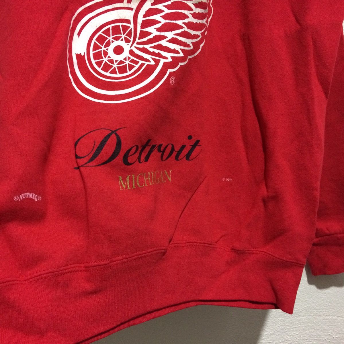 NHL RED WINGS Detroit Detroit Michigan Nhl Hockey made in USA Size US L / EU 52-54 / 3 - 3 Thumbnail