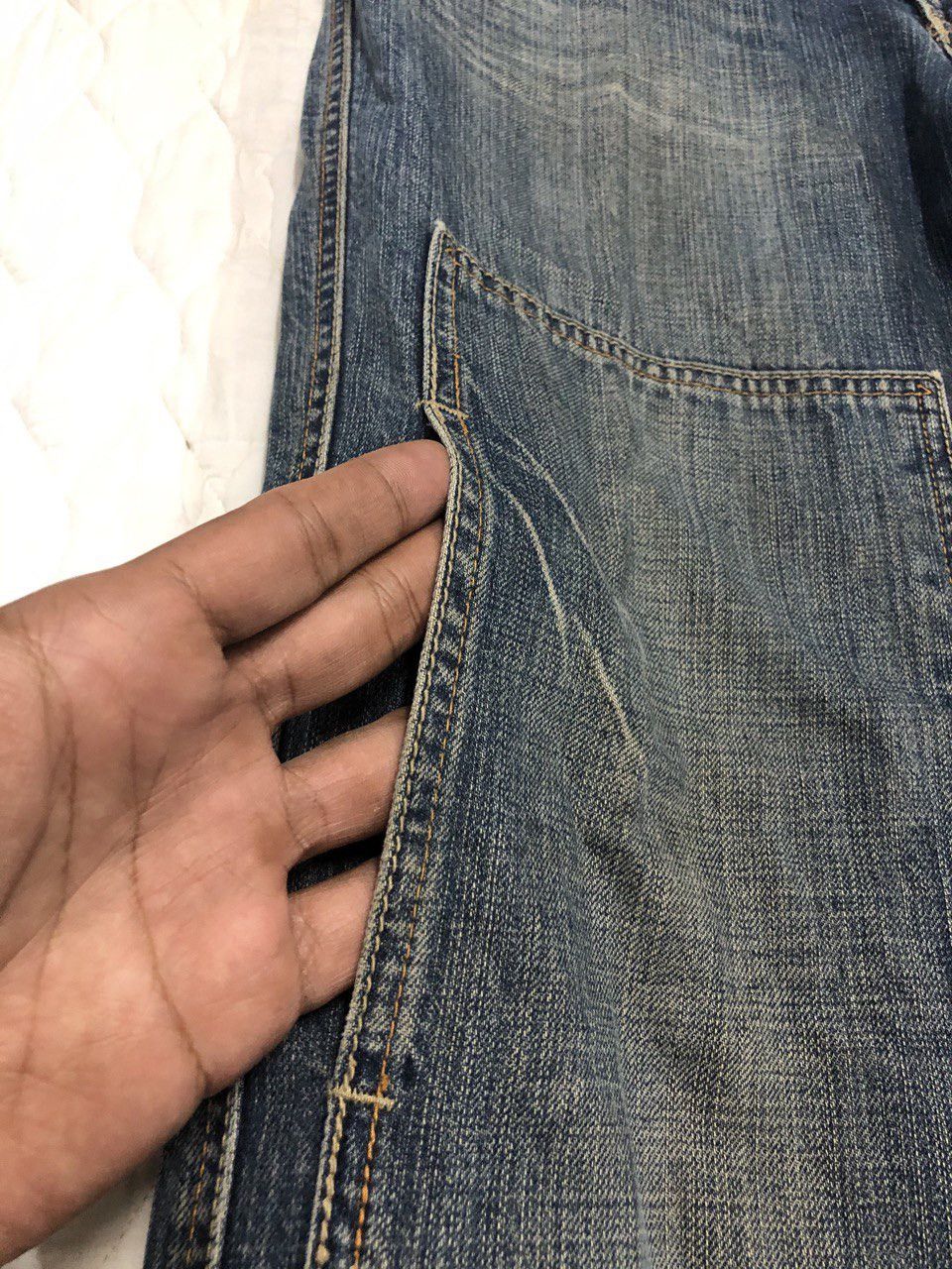 Carhartt × RIFLE × Vintage Italy Designer Rifle Double Knee Jeans Size US 32 / EU 48 - 5 Thumbnail