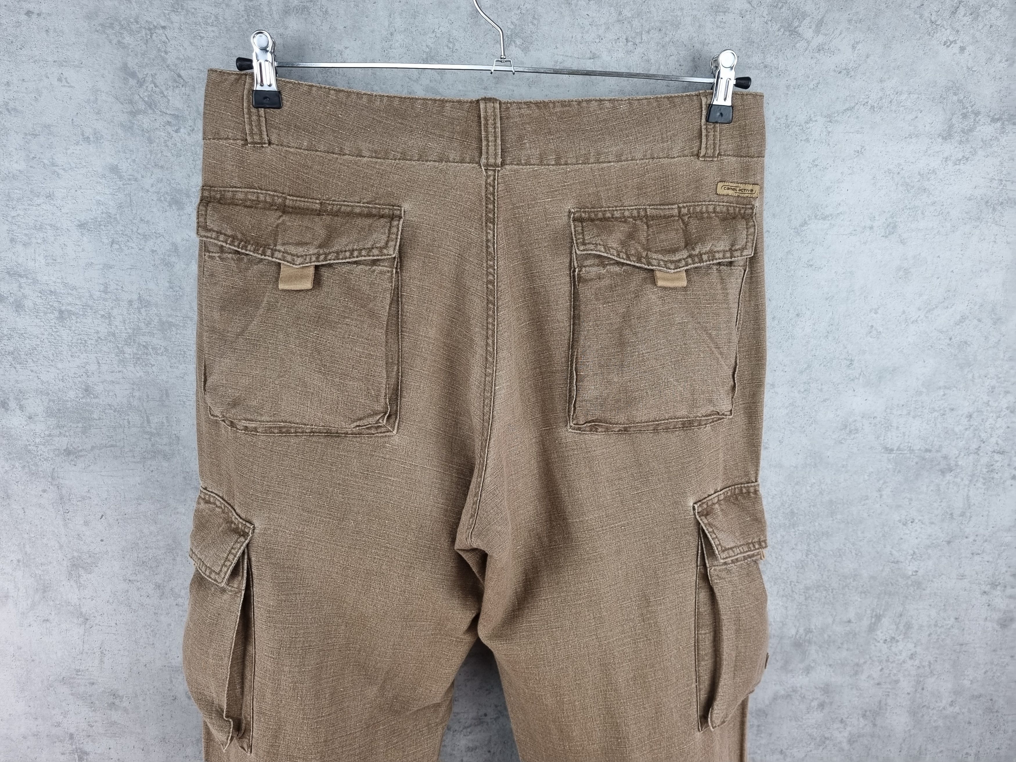 Camel Rare CAMEL Adventure Brown Double Knee Cargo Pants Vintage Size US 34 / EU 50 - 3 Thumbnail