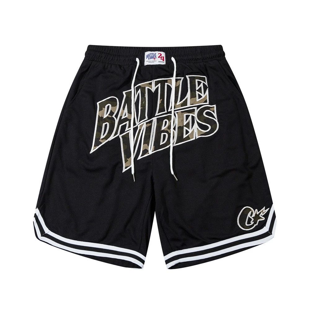 y2k sports hiphop pattern shorts