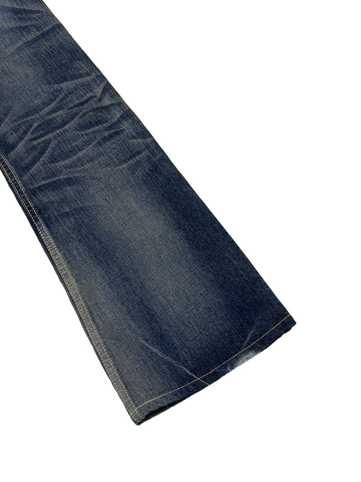 Japanese Brand Flare Jeans Blue Way Acid Wash Denim Low Rise Boot Cut 5🟦0 Size US 30 / EU 46 - 14 Thumbnail