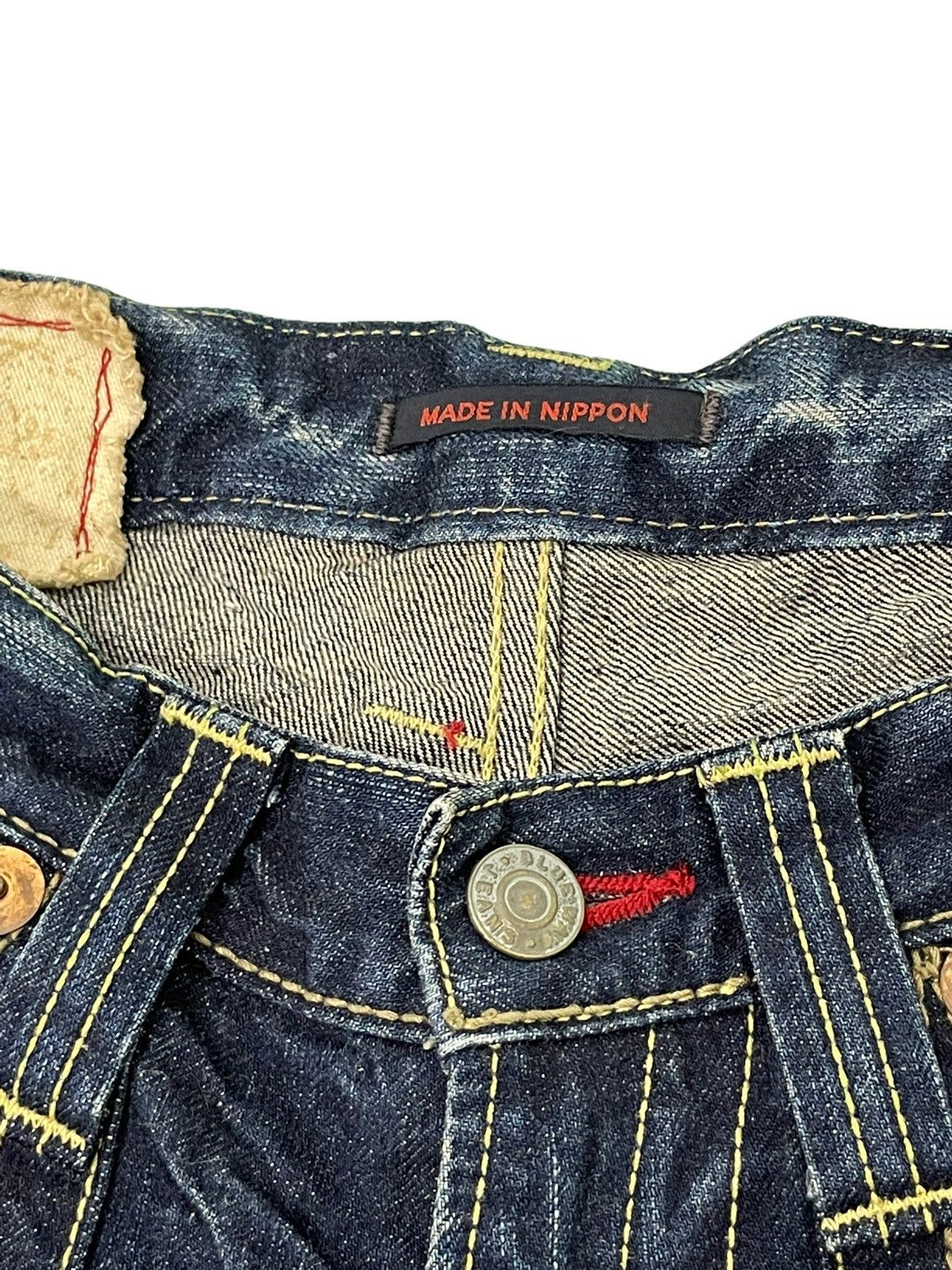 Japanese Brand Flare Jeans Blue Way Acid Wash Denim Low Rise Boot Cut 5🟦0 Size US 30 / EU 46 - 10 Thumbnail