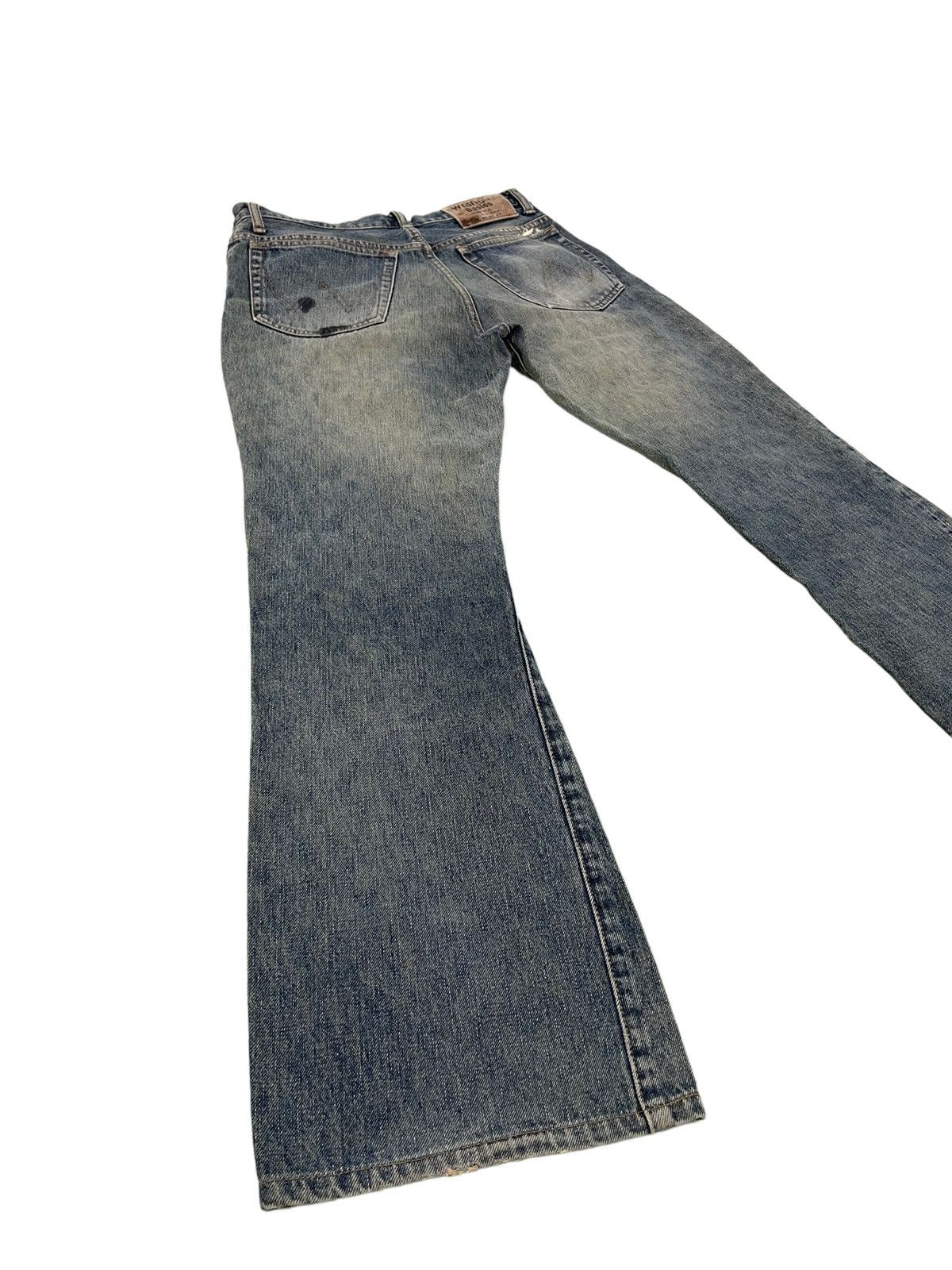 Japanese Brand Flare Jeans Vtg Wrangler Distress Denim Boot Cut 4🟦9 Size US 32 / EU 48 - 13 Thumbnail