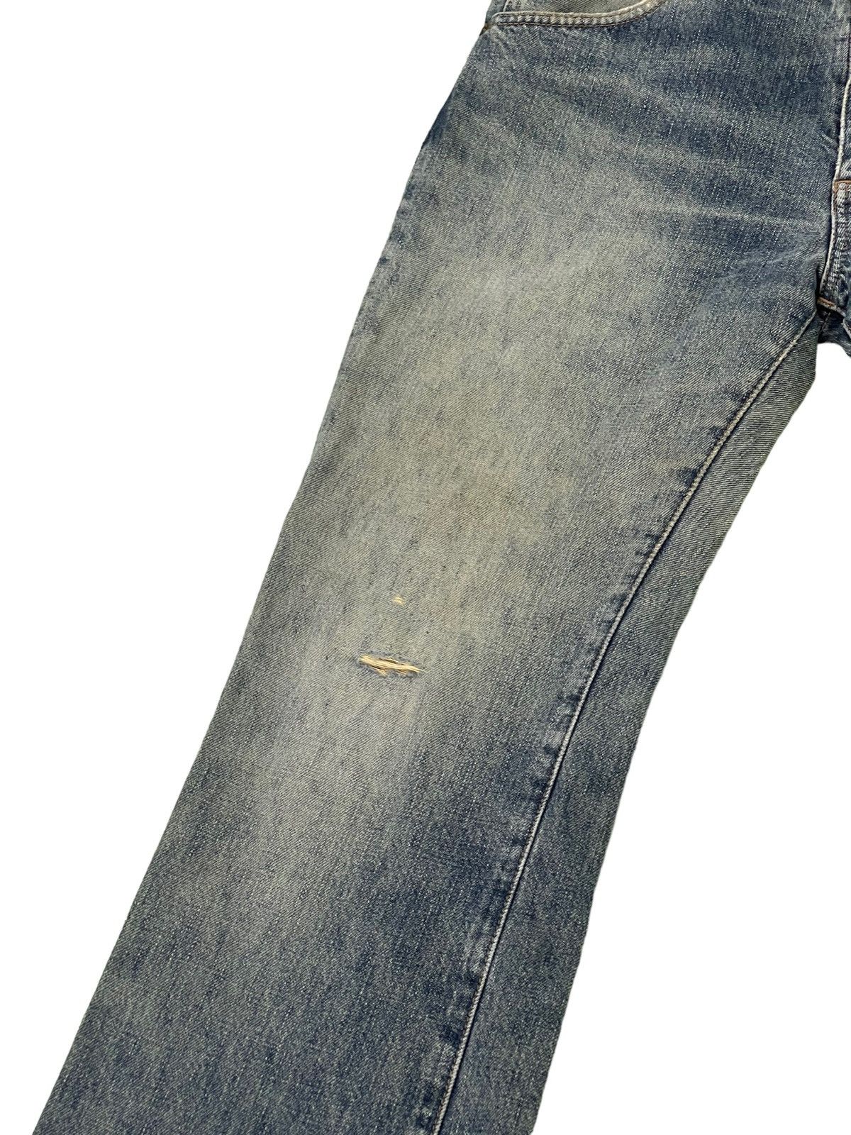 Japanese Brand Flare Jeans Vtg Wrangler Distress Denim Boot Cut 4🟦9 Size US 32 / EU 48 - 6 Thumbnail