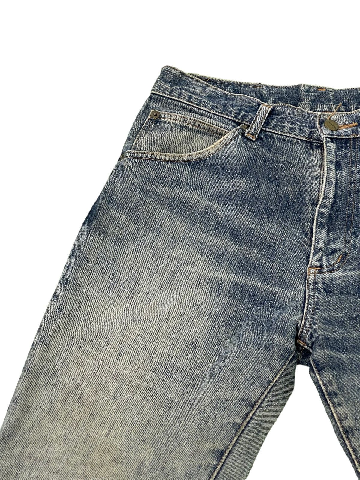 Japanese Brand Flare Jeans Vtg Wrangler Distress Denim Boot Cut 4🟦9 Size US 32 / EU 48 - 9 Thumbnail
