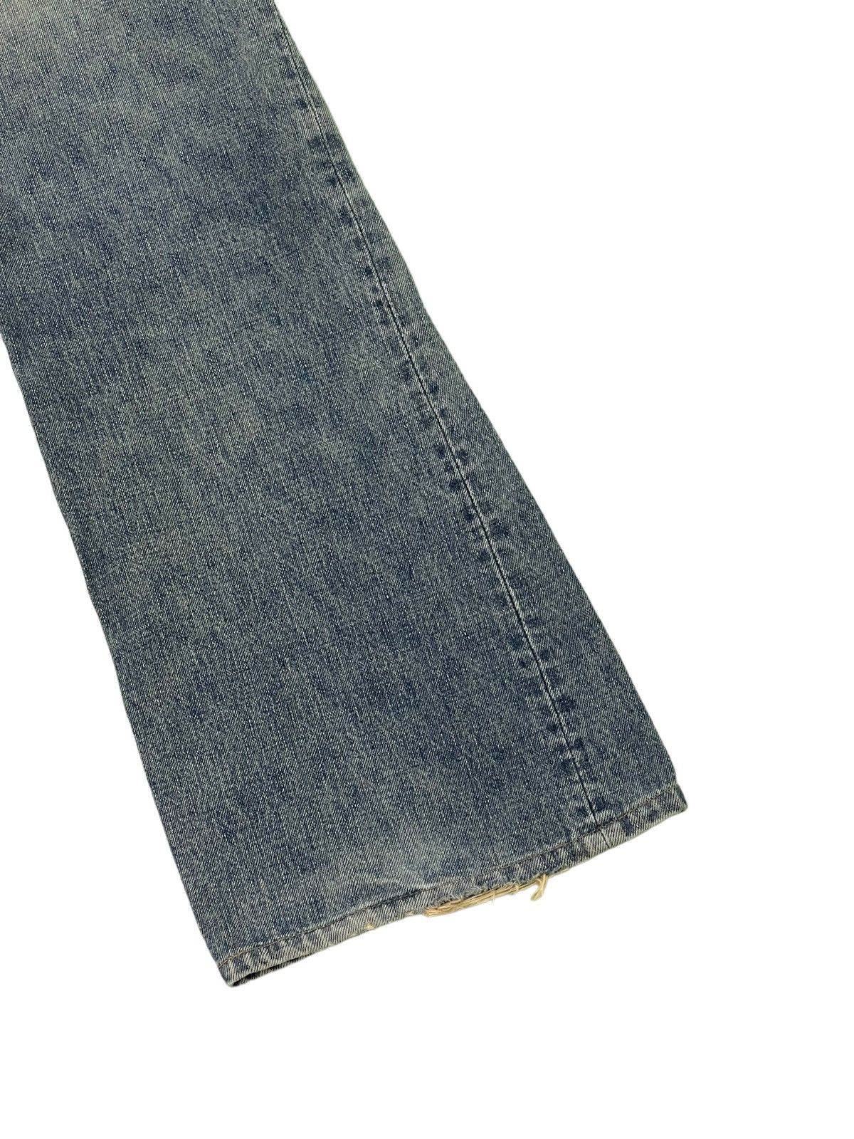 Japanese Brand Flare Jeans Vtg Wrangler Distress Denim Boot Cut 4🟦9 Size US 32 / EU 48 - 15 Thumbnail