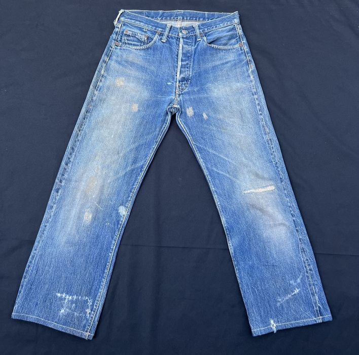 Levi's Vintage 60s Levis 501 Big E #6 V Stitch Redline Denim Jeans ...