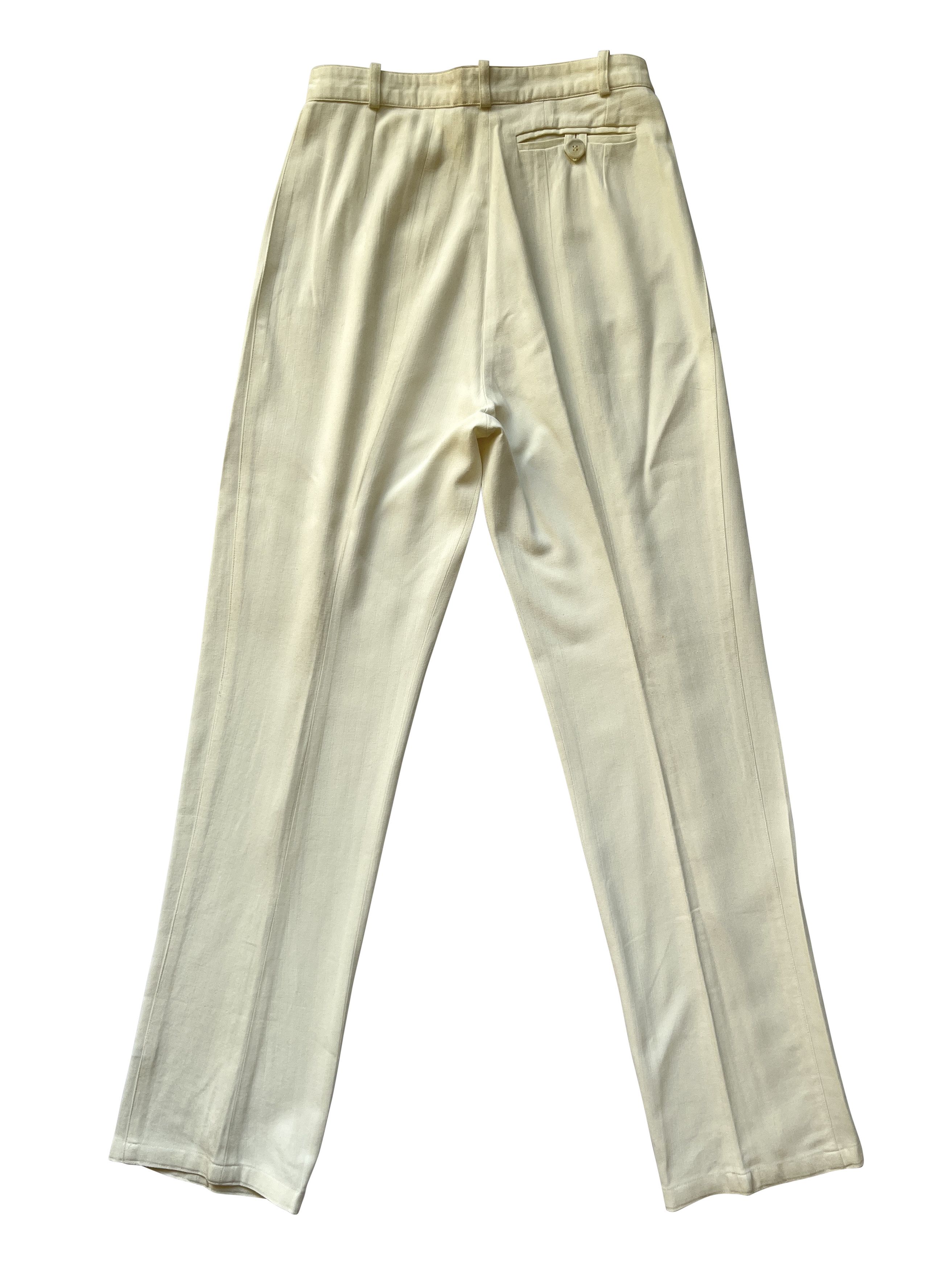 Ann Demeulemeester ⚡️QUICK SALE⚡️Ann Demeulemeester Cream Trousers Pants Size 26" / US 2 / IT 38 - 2 Thumbnail