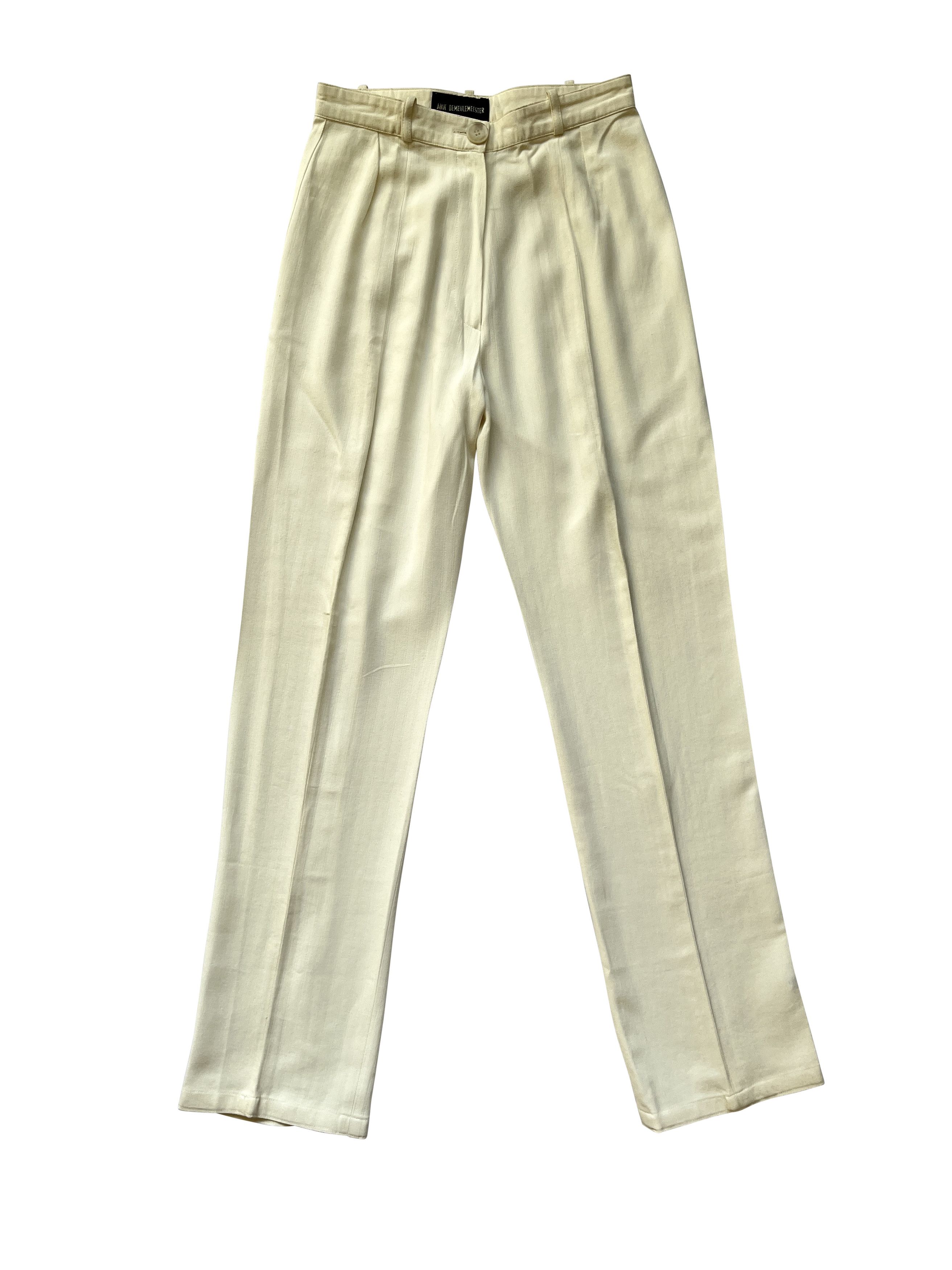 Ann Demeulemeester ⚡️QUICK SALE⚡️Ann Demeulemeester Cream Trousers Pants Size 26" / US 2 / IT 38 - 1 Thumbnail