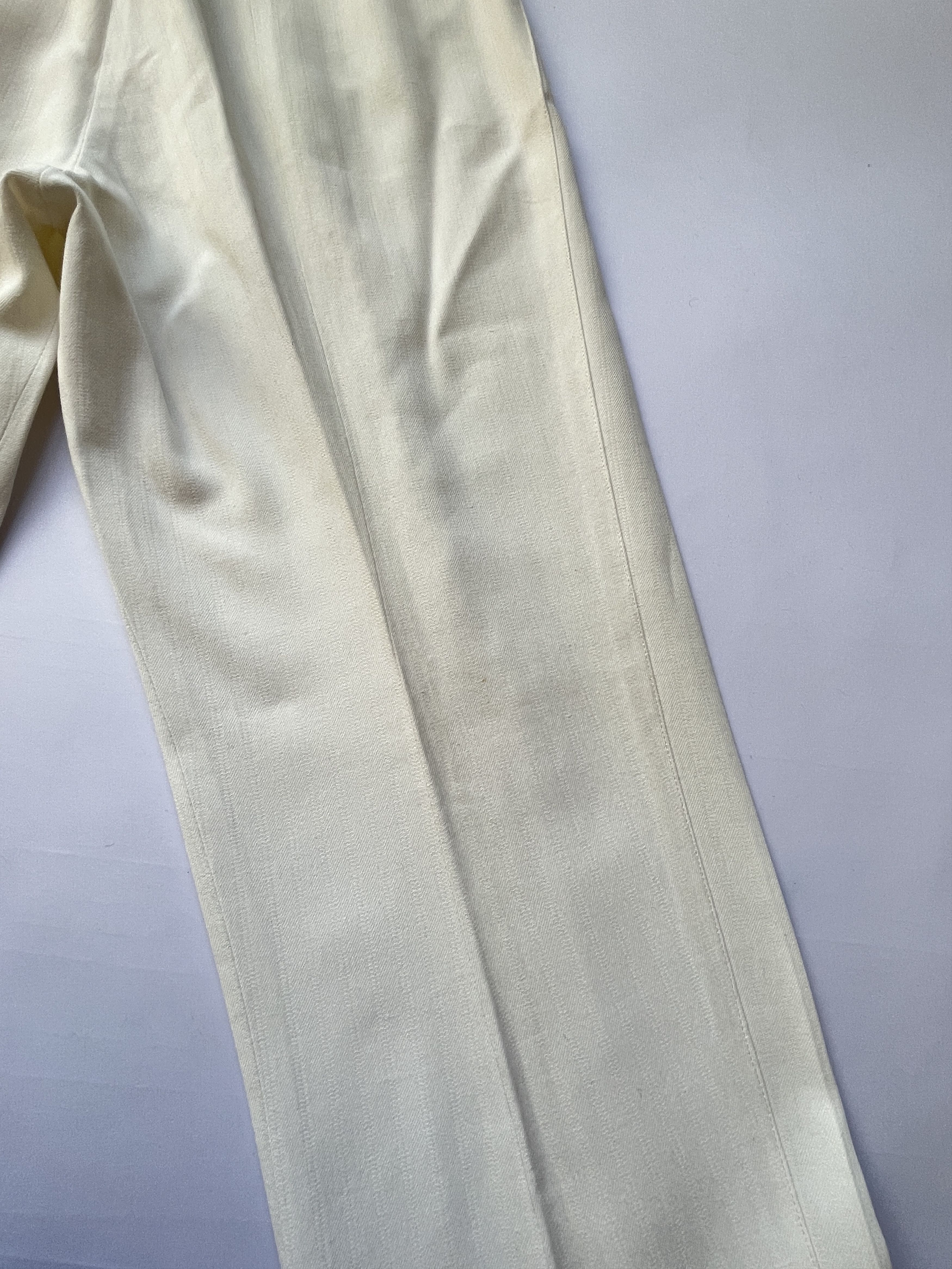 Ann Demeulemeester ⚡️QUICK SALE⚡️Ann Demeulemeester Cream Trousers Pants Size 26" / US 2 / IT 38 - 7 Thumbnail