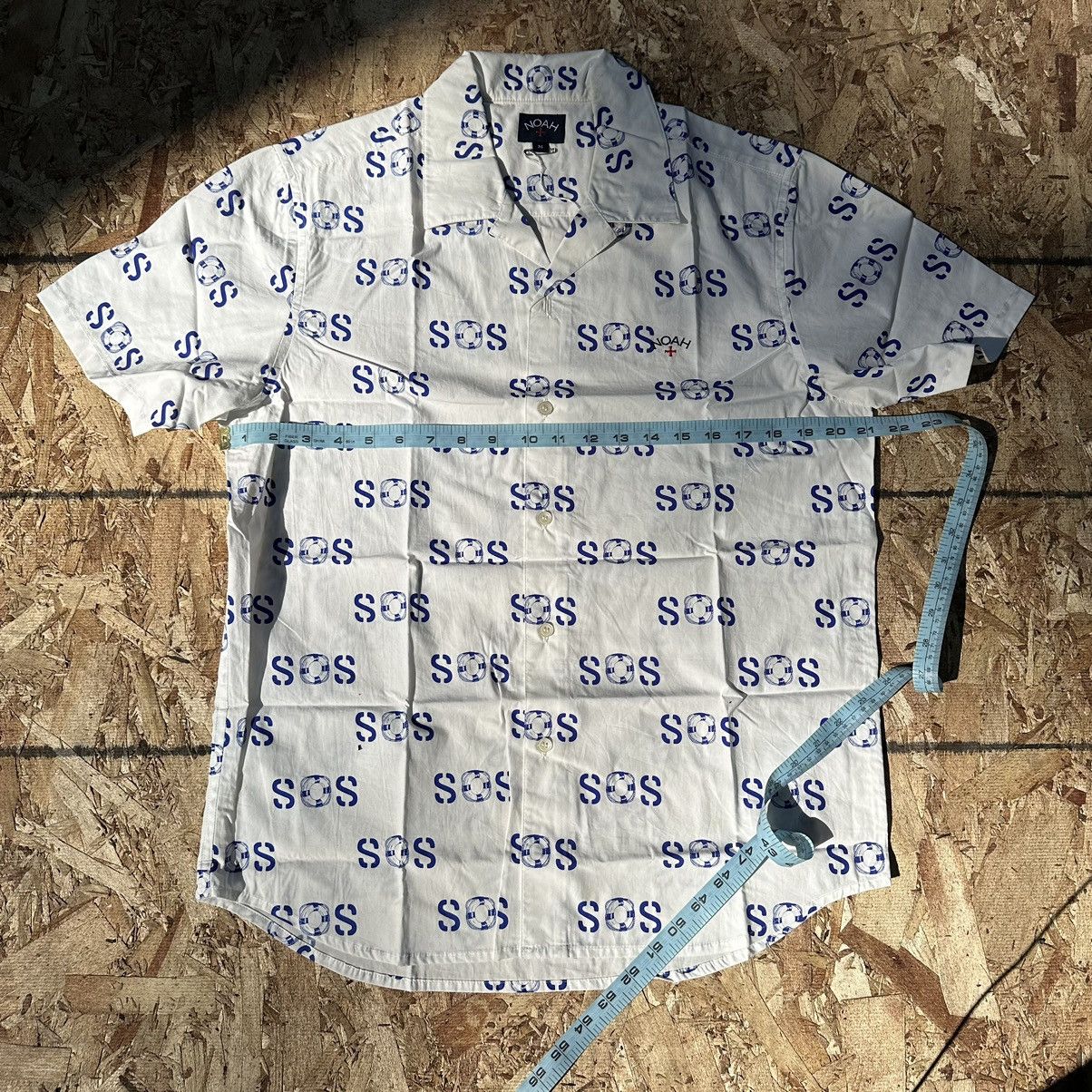Noah SS17 loop collar SOS s/s button up shirt Size US M / EU 48-50 / 2 - 4 Thumbnail