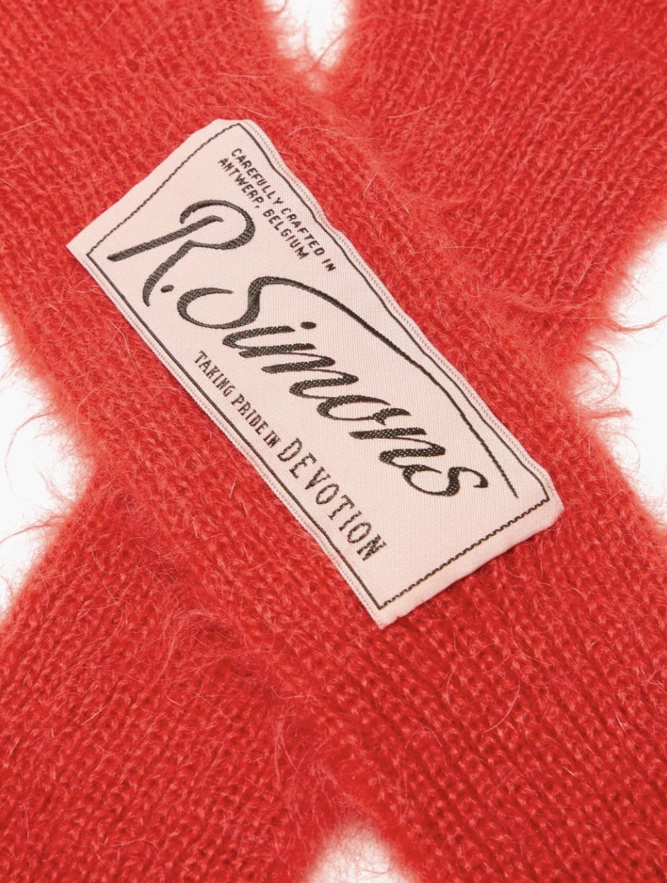 Raf Simons Raf Simons Logo Patch Mohair Gloves Size ONE SIZE - 3 Thumbnail