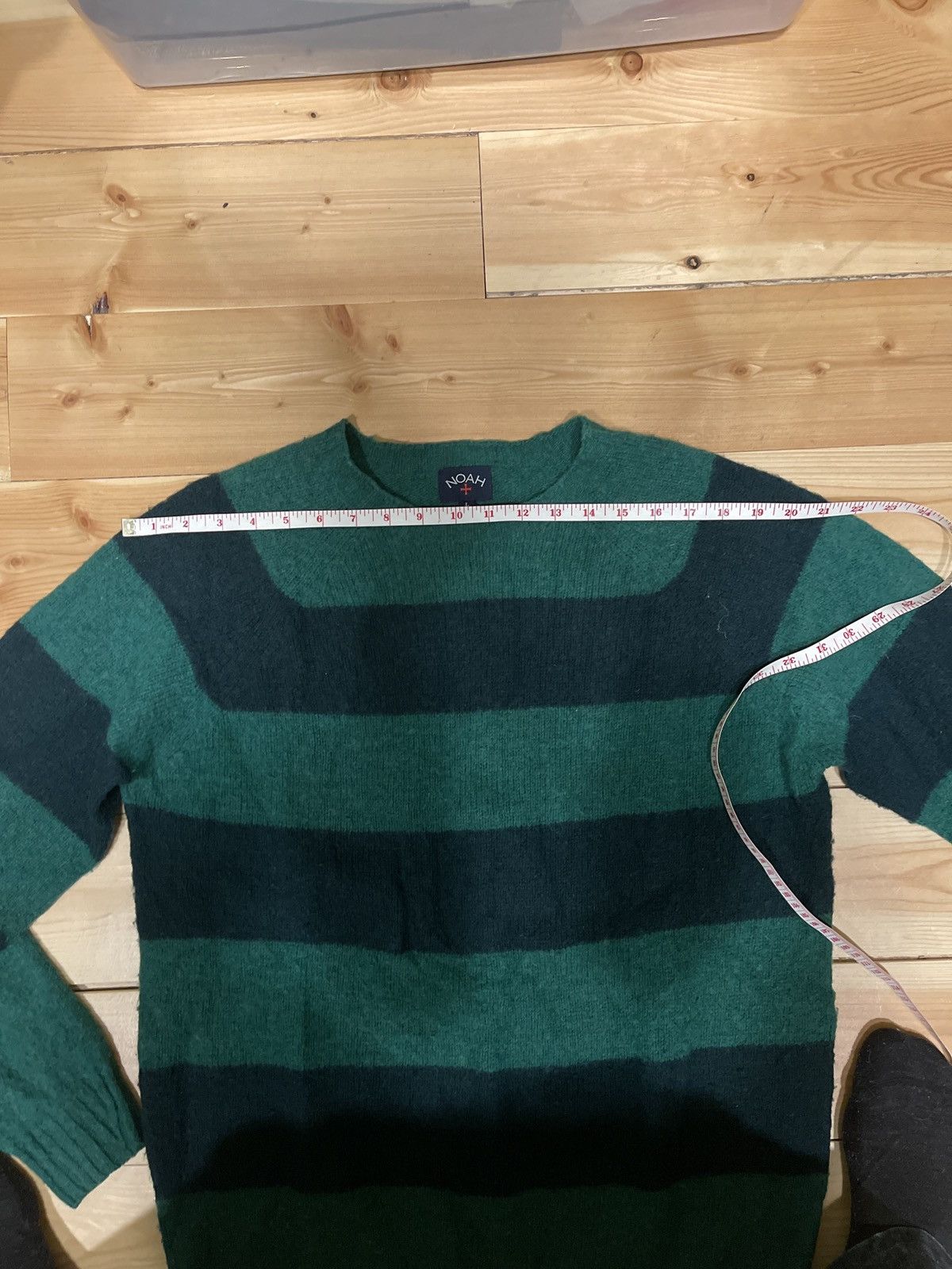 Noah FW17 Scotland made Lambswool striped sweater Size US L / EU 52-54 / 3 - 6 Thumbnail